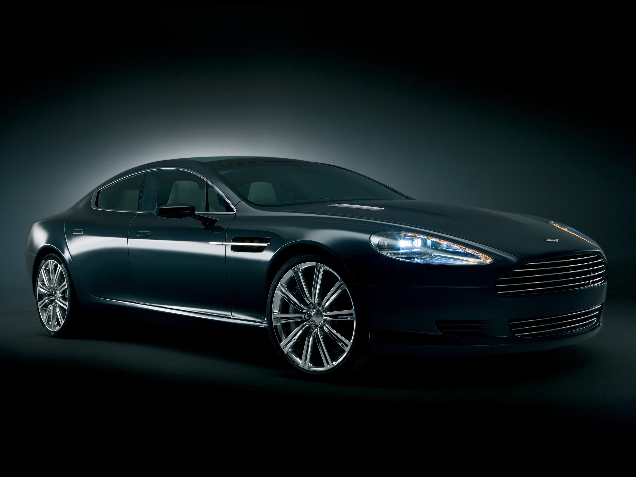 cars, black, aston martin, side view, style, concept car, 2006, rapide Full HD