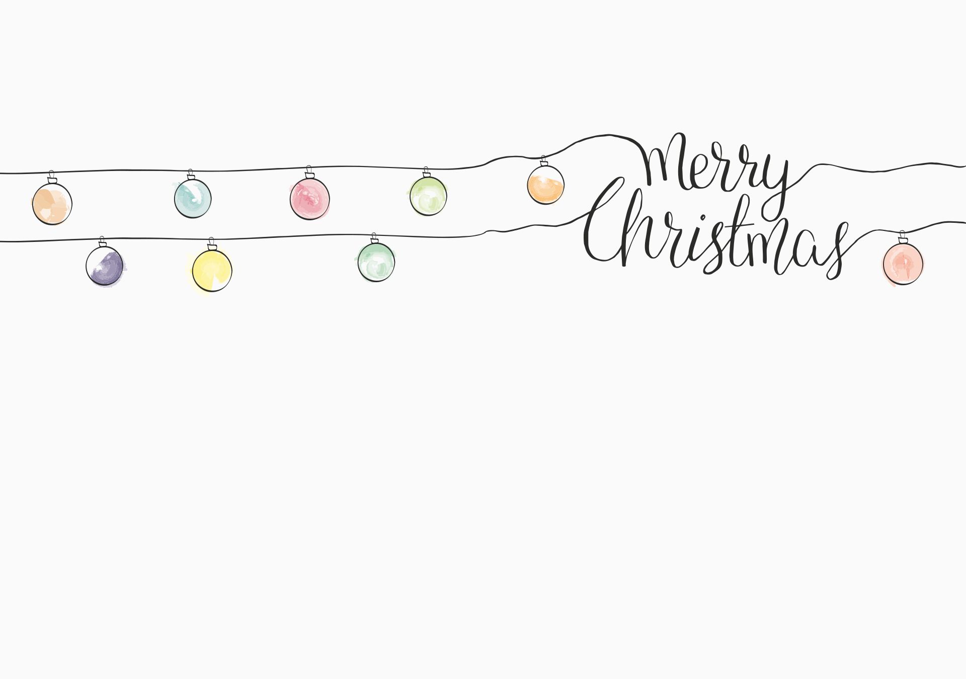 Download mobile wallpaper Christmas, Holiday, Drawing, Merry Christmas, Minimalist, Bauble for free.