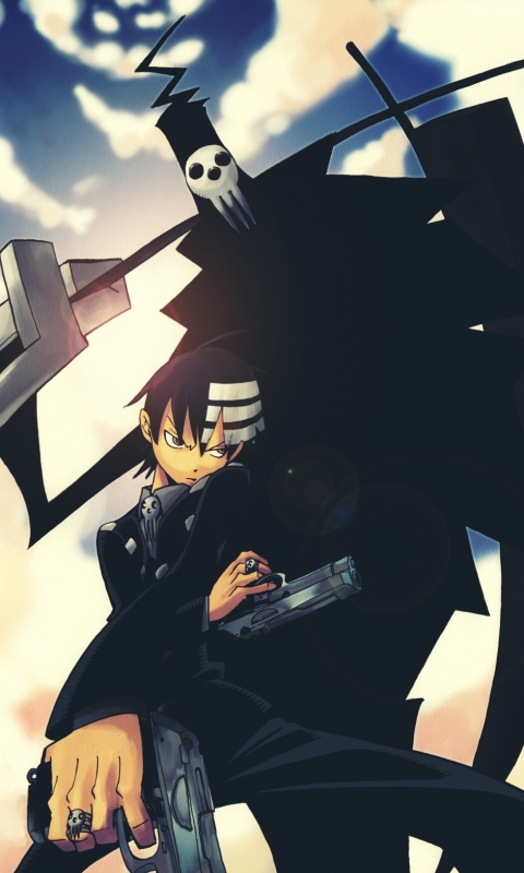 Download mobile wallpaper Anime, Gun, Death The Kid, Shinigami, Soul Eater for free.