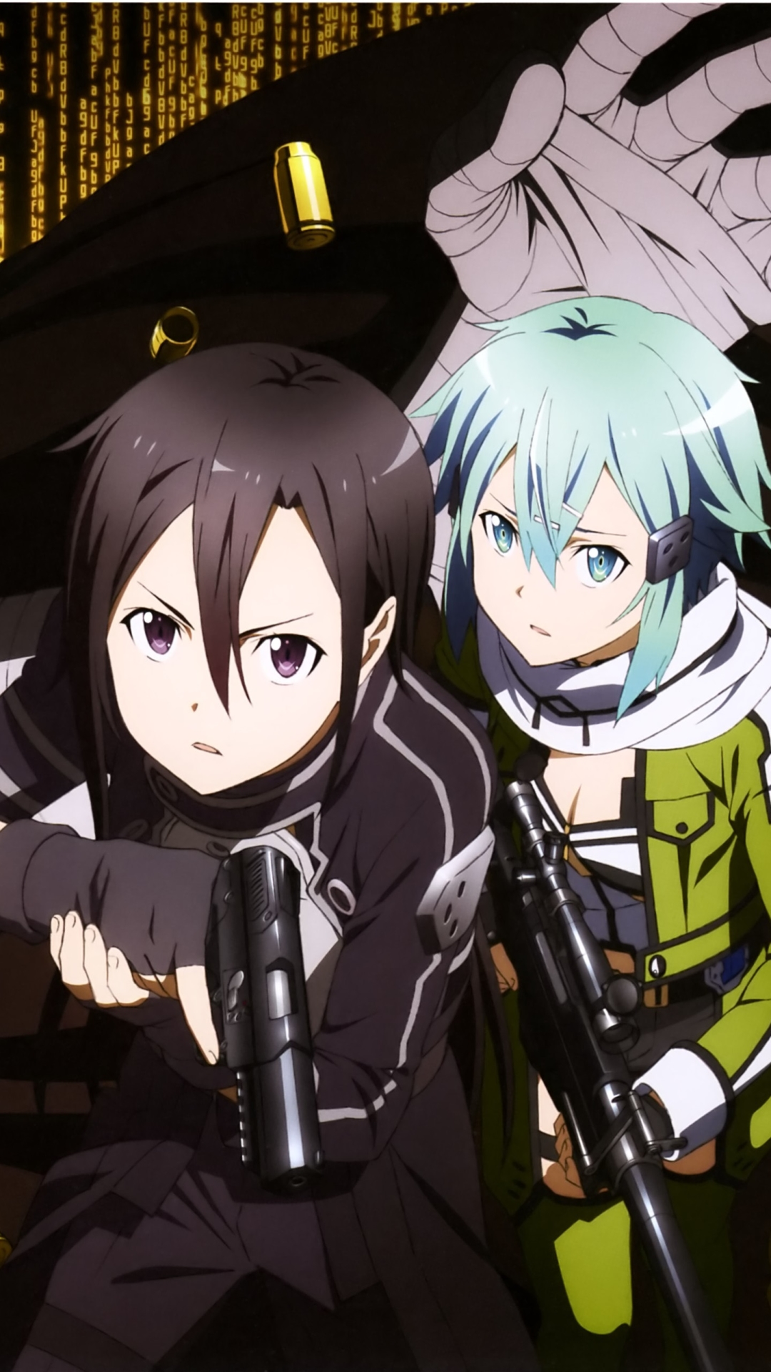 Descarga gratuita de fondo de pantalla para móvil de Sword Art Online, Animado, Kirito (Arte De Espada En Línea), Espada Arte En Línea Ii, Sinon (Arte De Espada En Línea), Pistola De La Muerte (Sword Art Online), Arte De Espada En Línea.