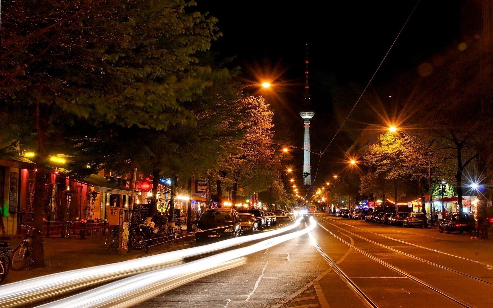 berlin, germany, cities, night