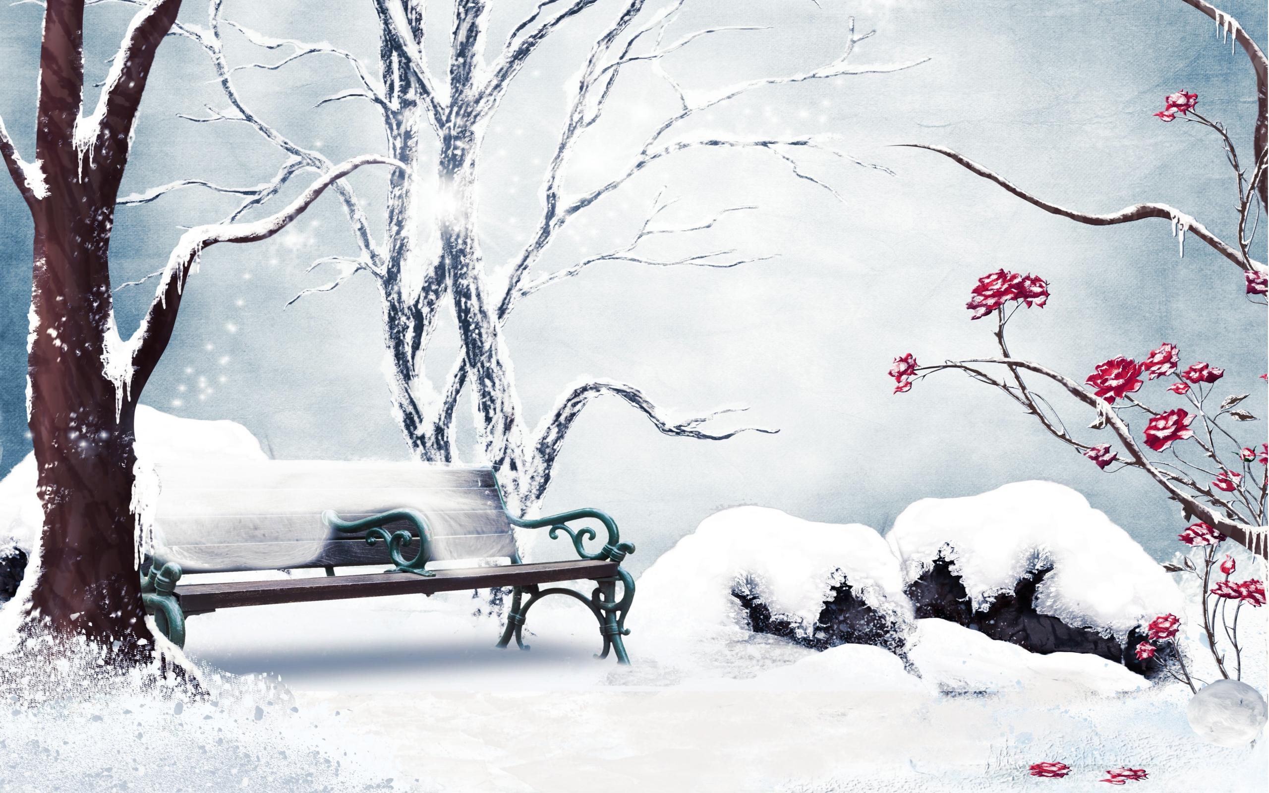 Download mobile wallpaper Winter, Artistic for free.