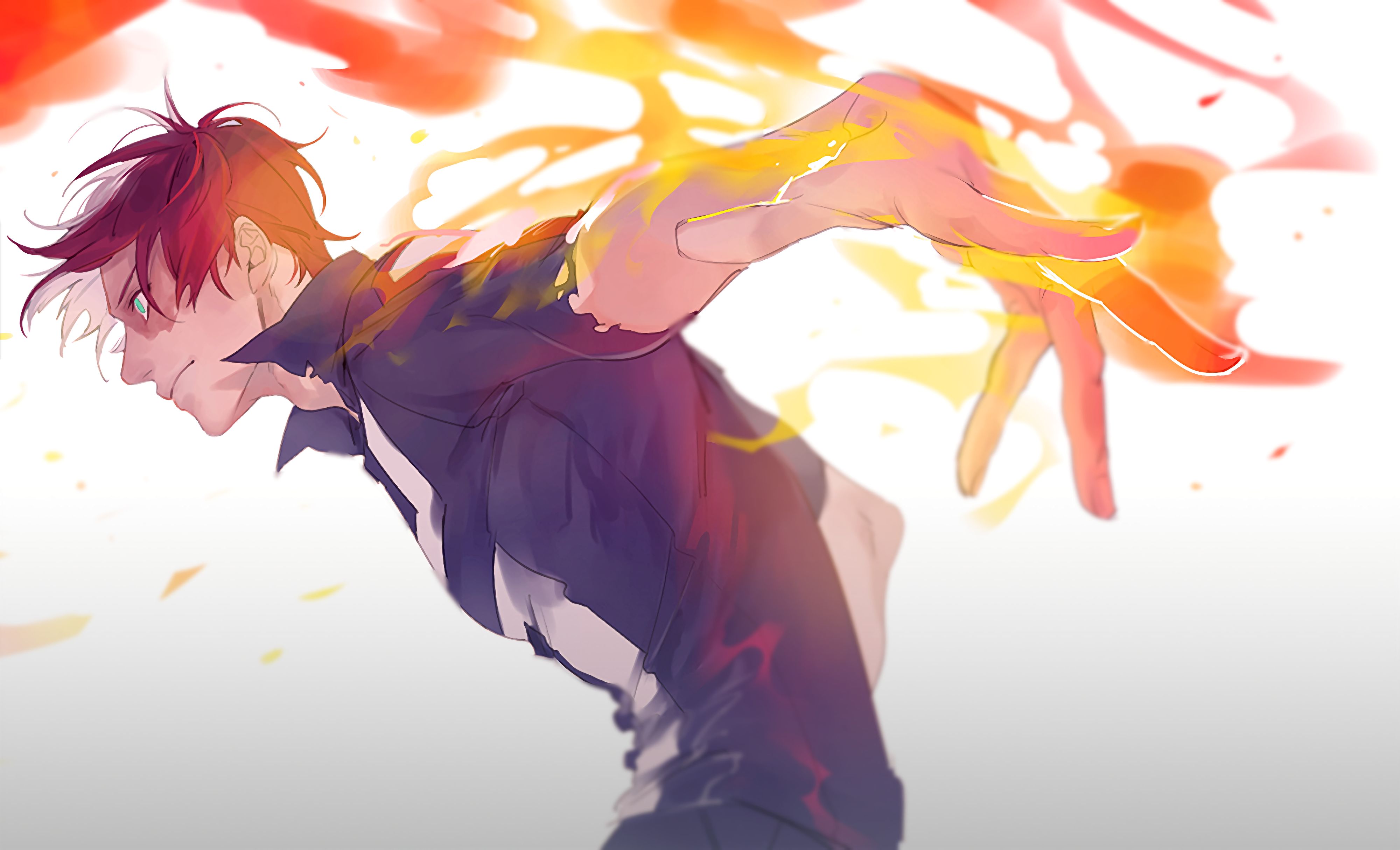 Handy-Wallpaper Animes, Shoto Todoroki, Boku No Hero Academia kostenlos herunterladen.