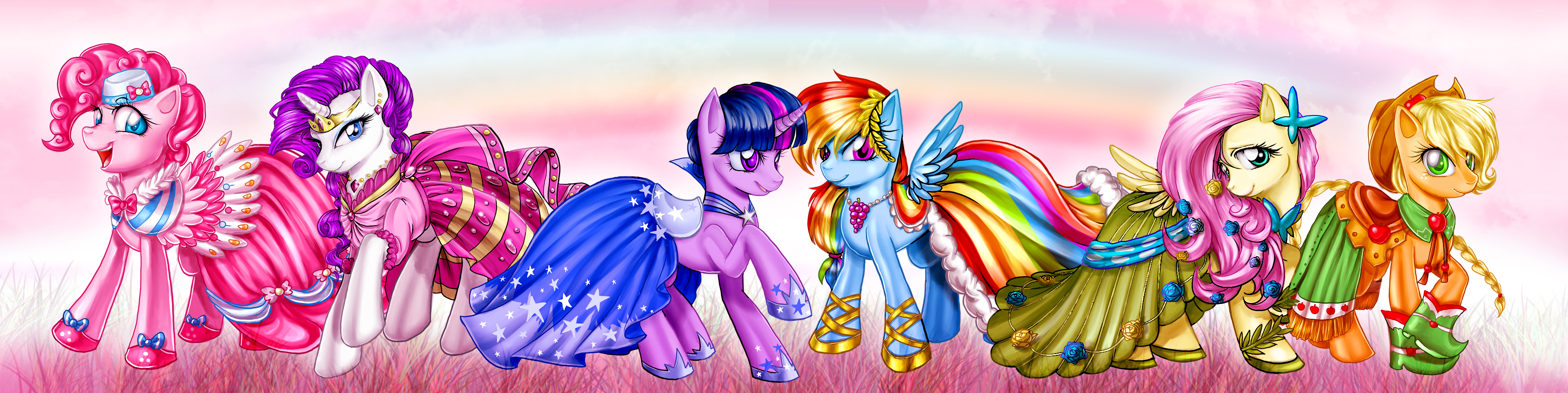 twilight sparkle, tv show, my little pony: friendship is magic, applejack (my little pony), fluttershy (my little pony), pinkie pie, rainbow dash, rarity (my little pony), my little pony