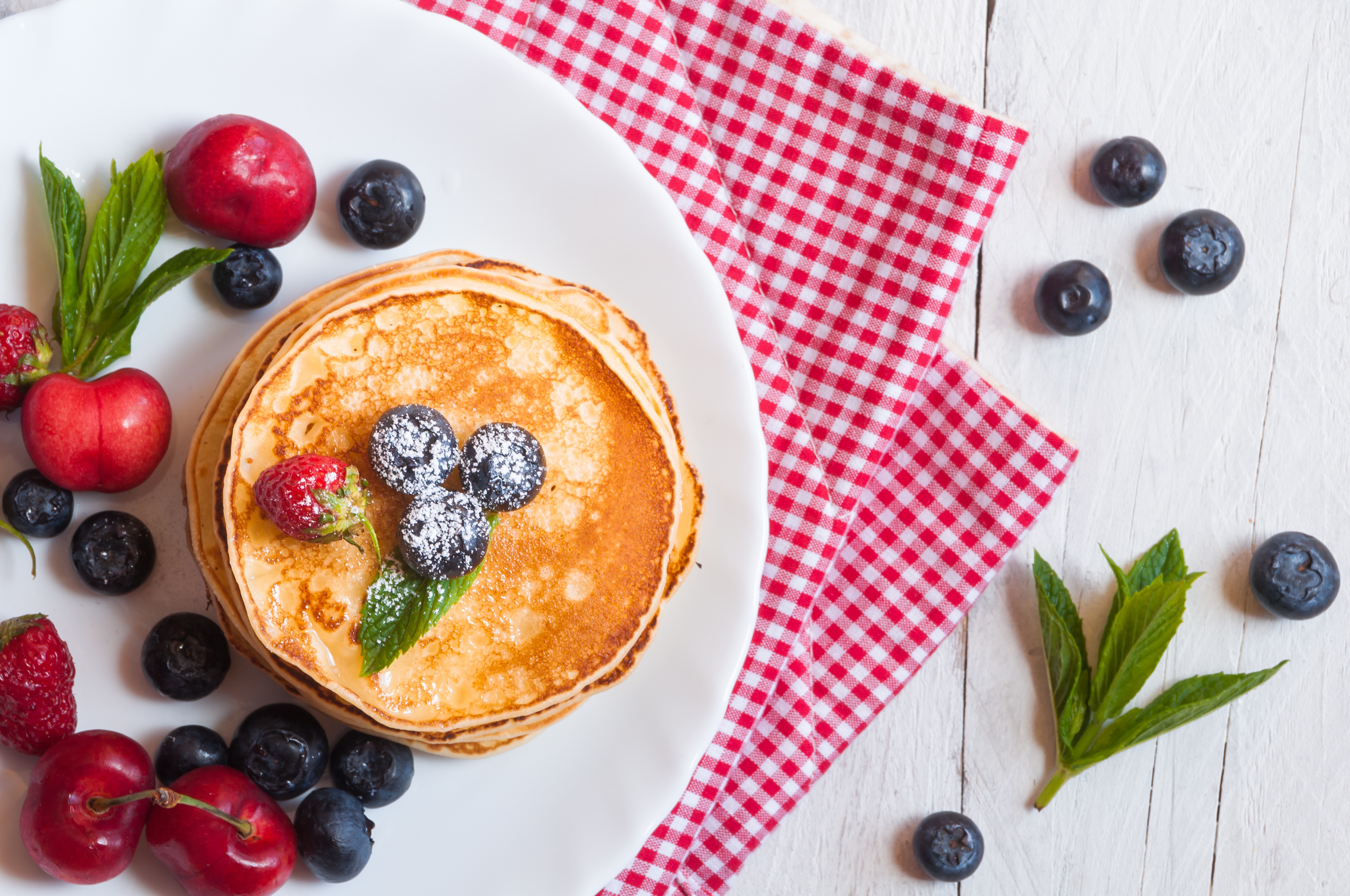 Download mobile wallpaper Food, Blueberry, Still Life, Berry, Breakfast, Pancake for free.