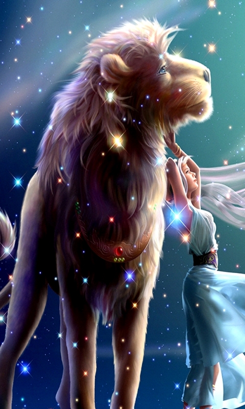 Download mobile wallpaper Fantasy, Lion, Fantasy Animals for free.