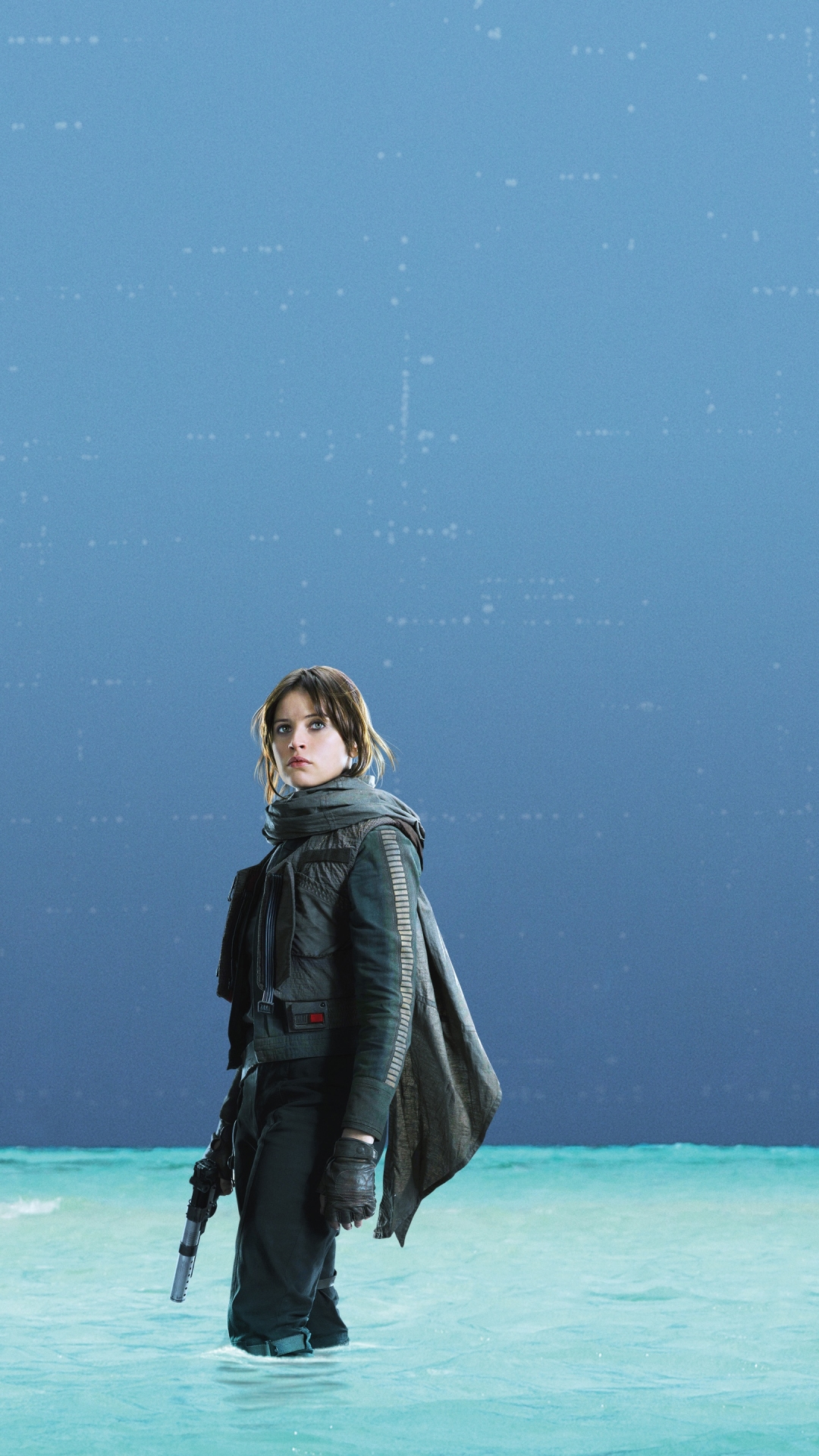 Download mobile wallpaper Star Wars, Movie, Rogue One: A Star Wars Story, Felicity Jones, Donnie Yen, Diego Luna for free.