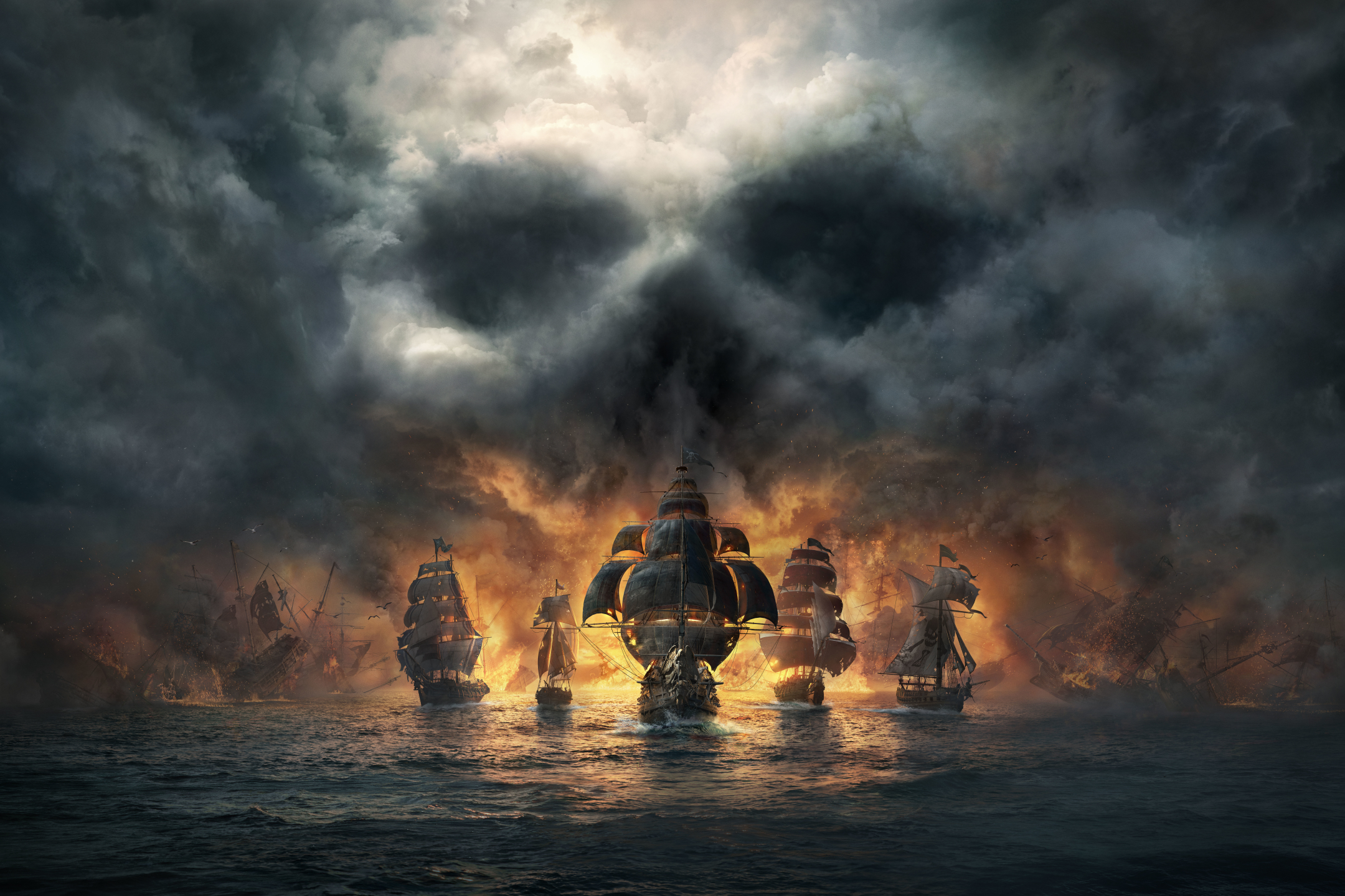 Download mobile wallpaper Video Game, Pirate Ship, Skull And Bones for free.
