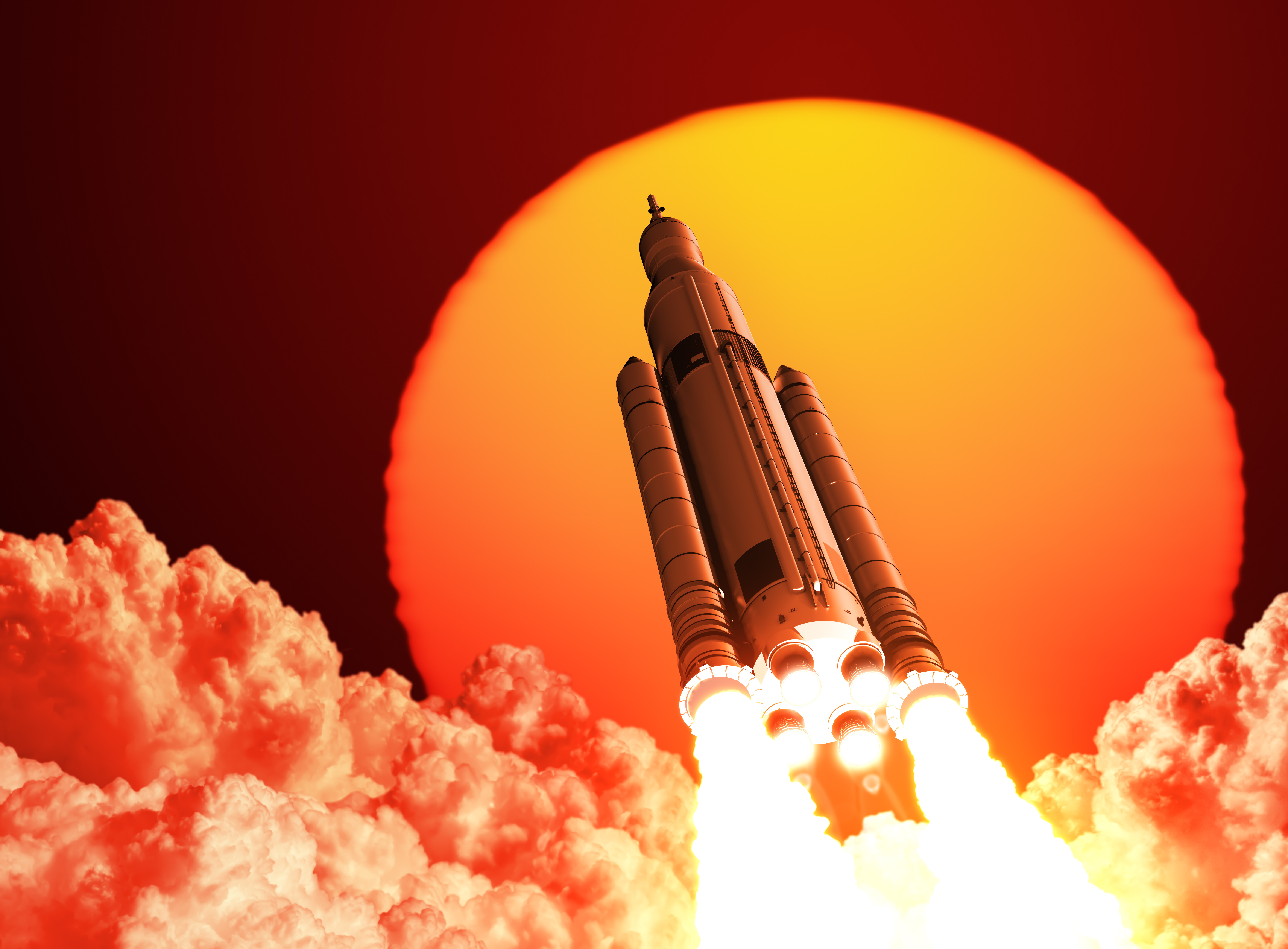 Laden Sie das Rakete, Science Fiction-Bild kostenlos auf Ihren PC-Desktop herunter