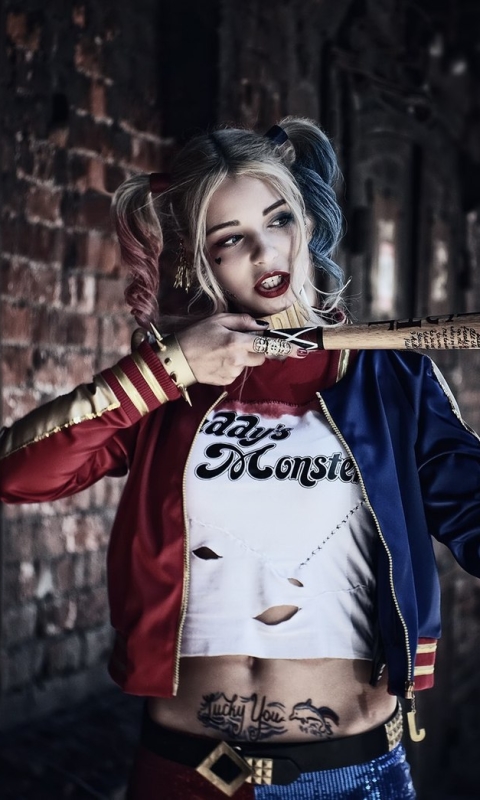 Download mobile wallpaper Women, Harley Quinn, Dc Comics, Cosplay, Suicide Squad for free.