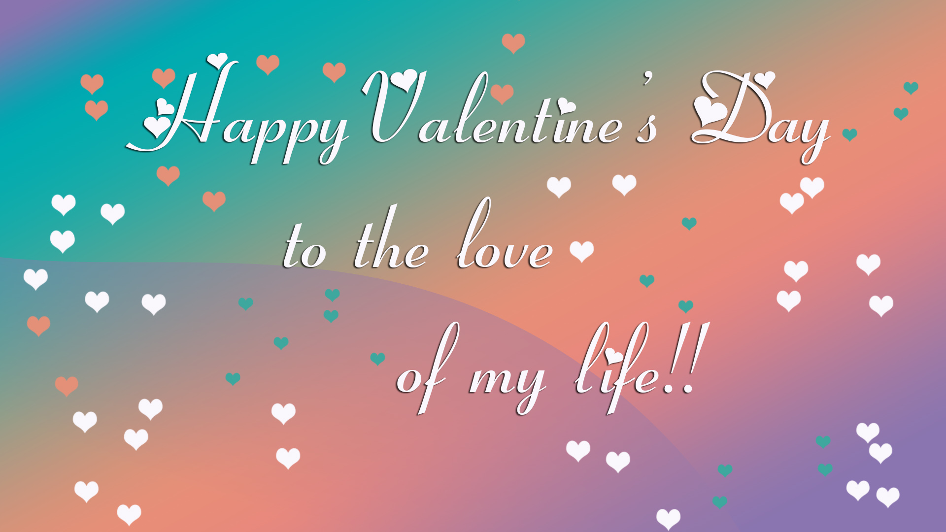 Download mobile wallpaper Valentine's Day, Love, Holiday, Gradient, Heart, Word for free.