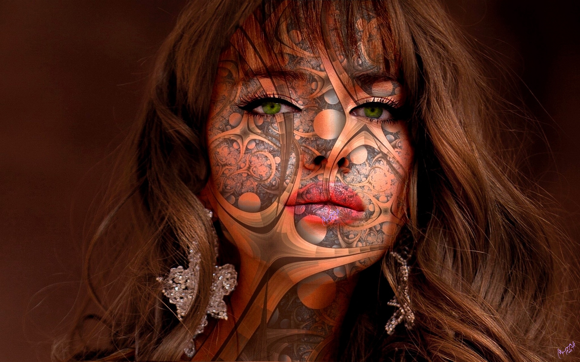 Download mobile wallpaper Fantasy, Face, Eye, Celebrity, Irina Shayk for free.