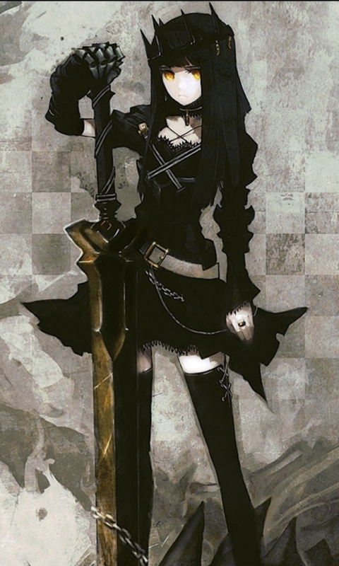 Download mobile wallpaper Anime, Black Rock Shooter, Cute for free.