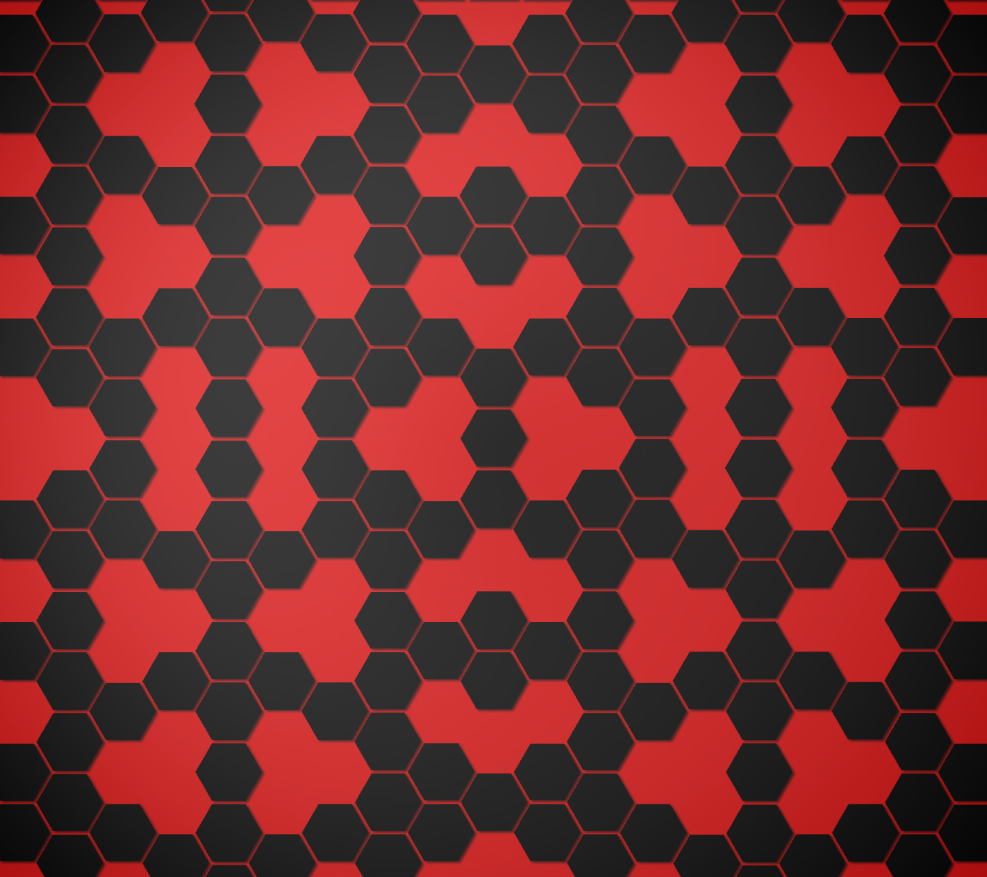 Скачать картинку Красный, Черный, Чёрный, Шестиугольник, Абстрактные, Шаблон в телефон бесплатно.