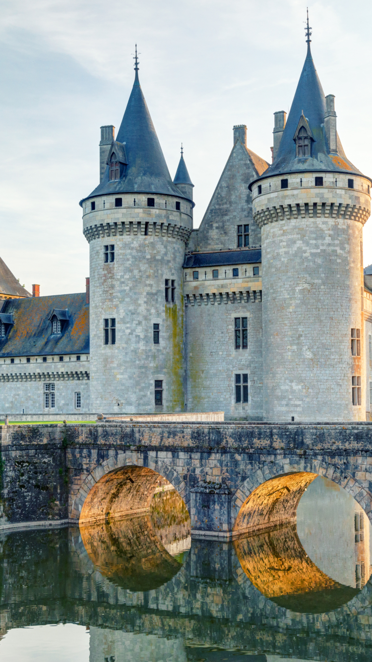 1116759 baixar papel de parede feito pelo homem, castelo de sully sur loire, castelos - protetores de tela e imagens gratuitamente