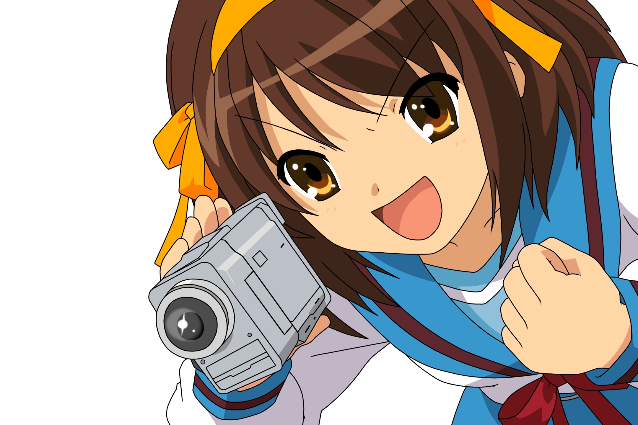 Handy-Wallpaper Animes, Haruhi Suzumiya, Suzumiya Haruhi No Yūutsu kostenlos herunterladen.