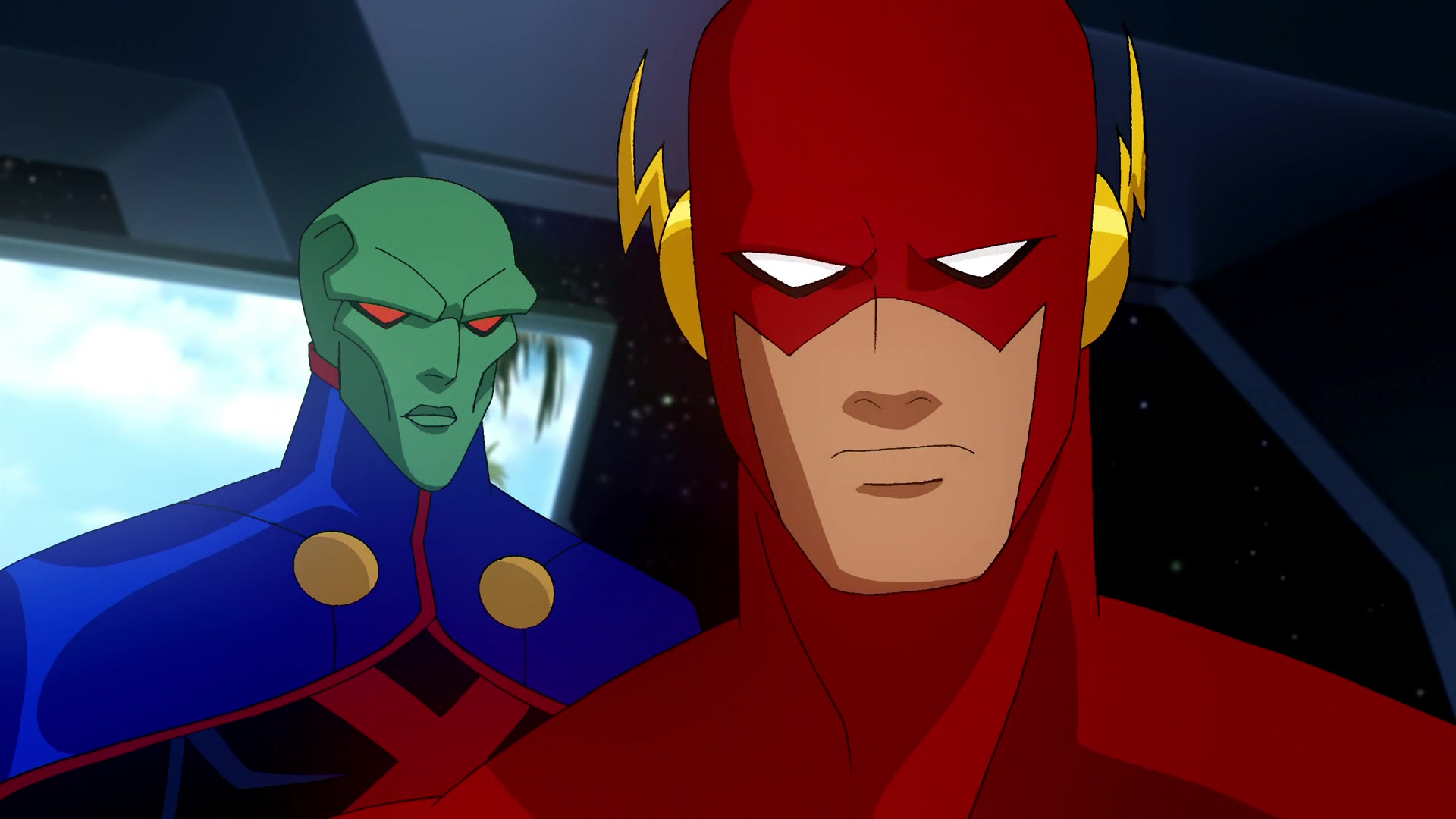 movie, justice league: crisis on two earths, flash, j'onn j'onzz, martian manhunter, wally west