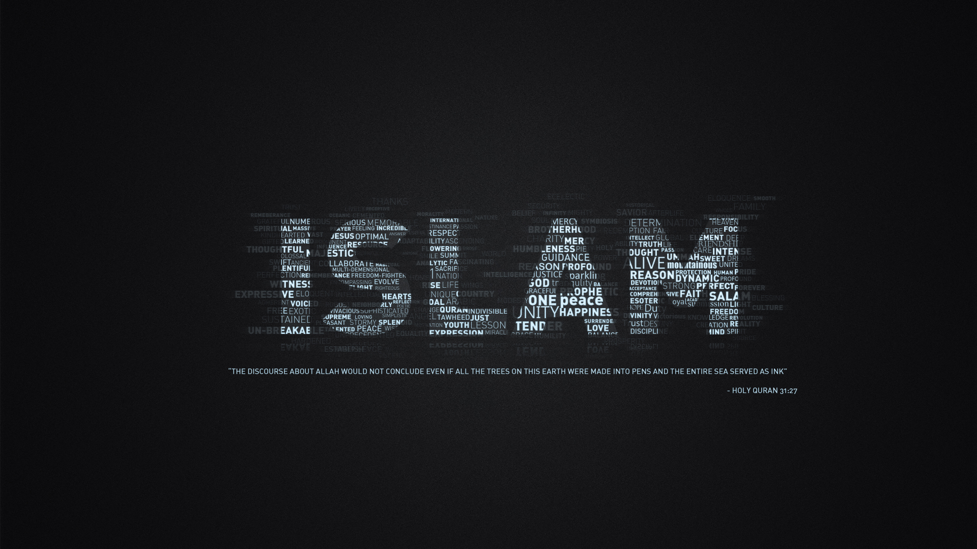 Free download wallpaper Typography, Islam, Religious on your PC desktop