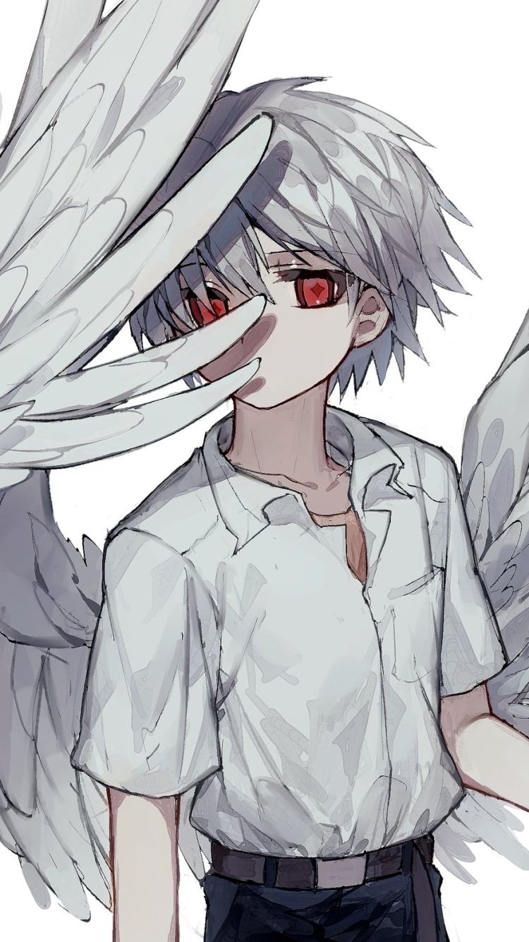 Download mobile wallpaper Anime, Evangelion, Angel, Red Eyes, Neon Genesis Evangelion, Kaworu Nagisa for free.