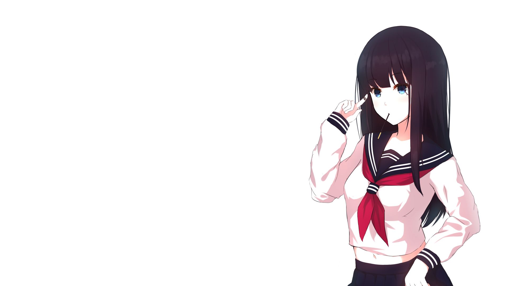 Free download wallpaper Anime, Girl, School Uniform on your PC desktop