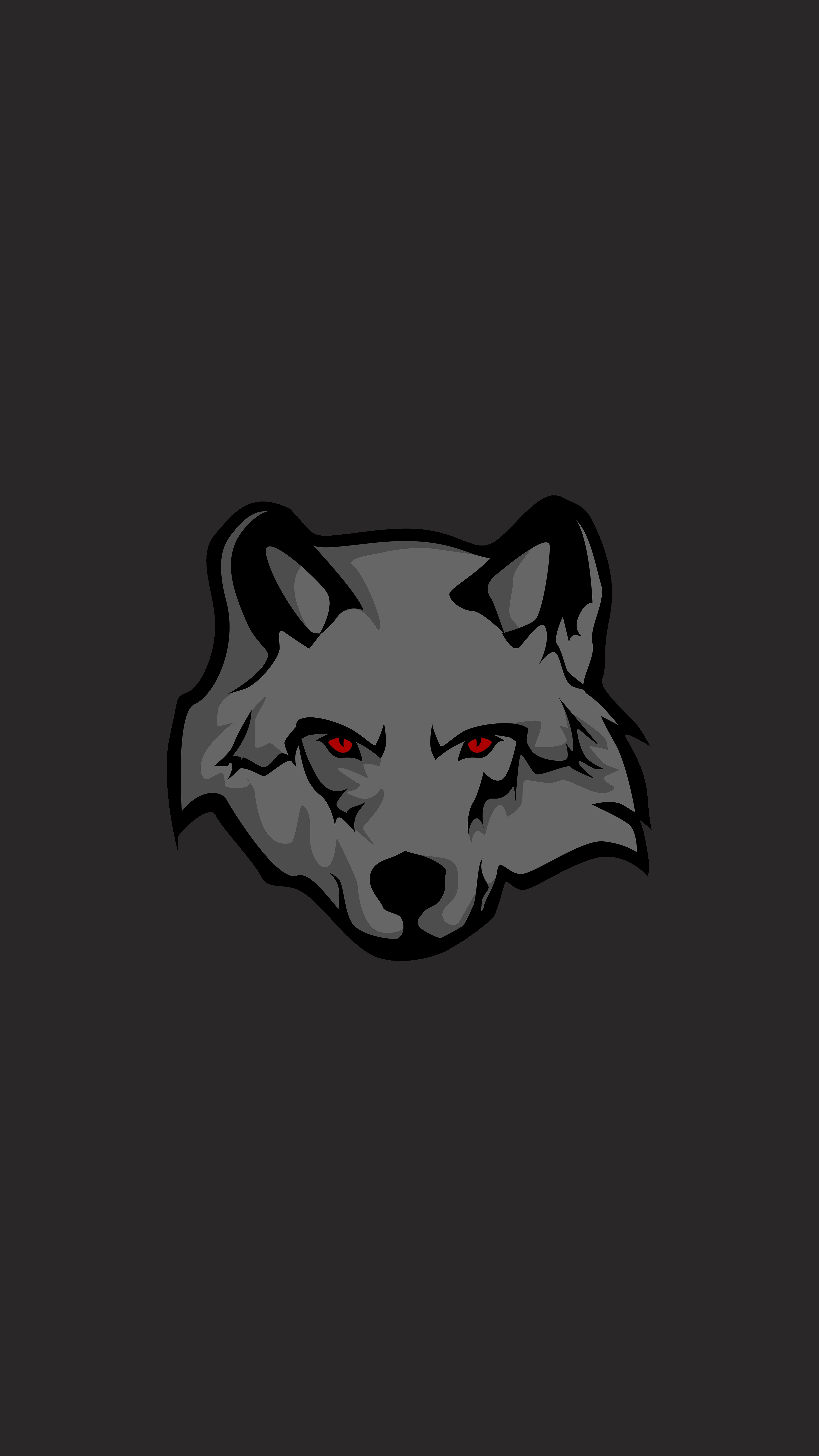 wolf, sticker, art, vector, predator HD wallpaper