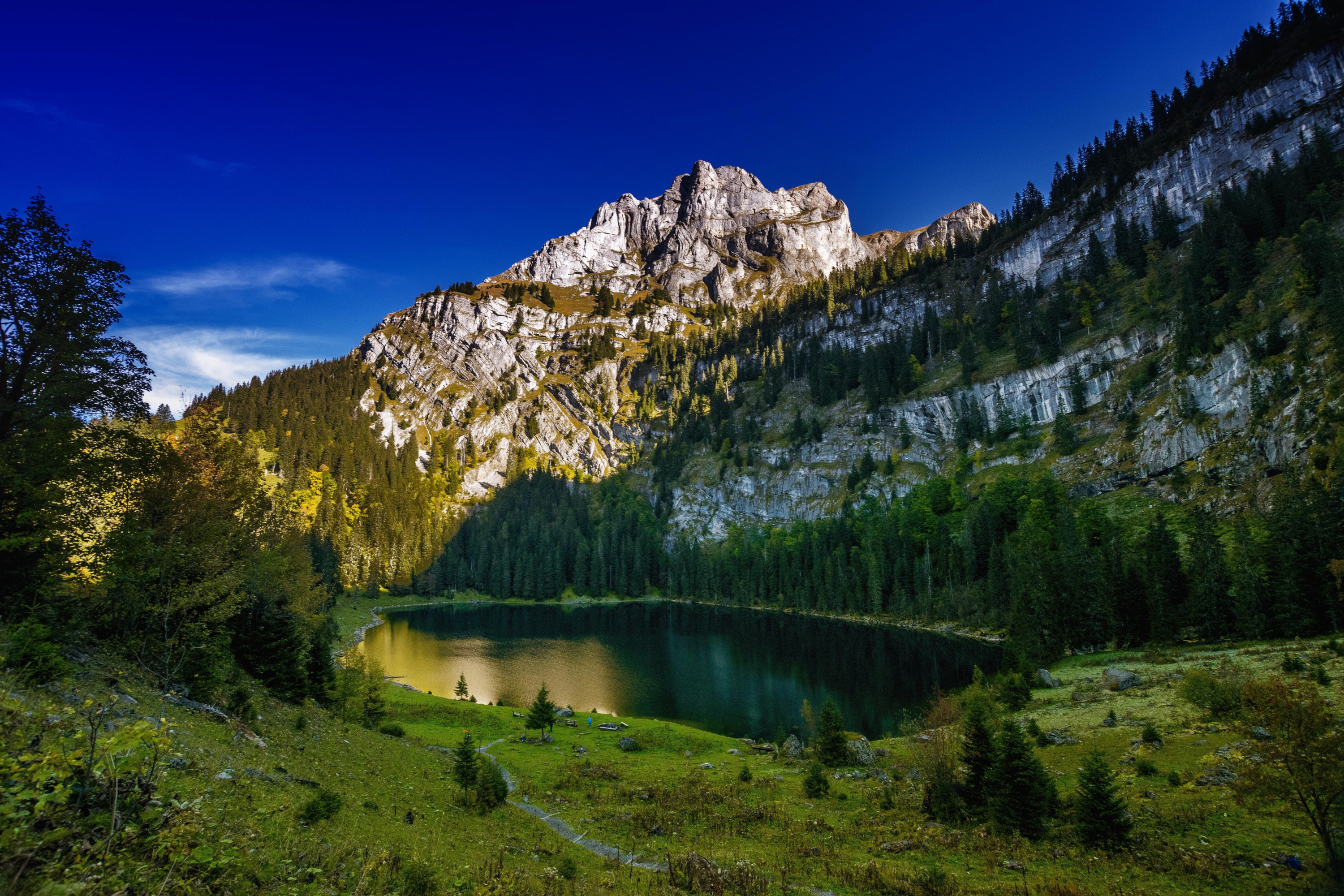 Free download wallpaper Mountains, Mountain, Lake, Earth, Switzerland, Alps Mountain, Bernese Alps on your PC desktop