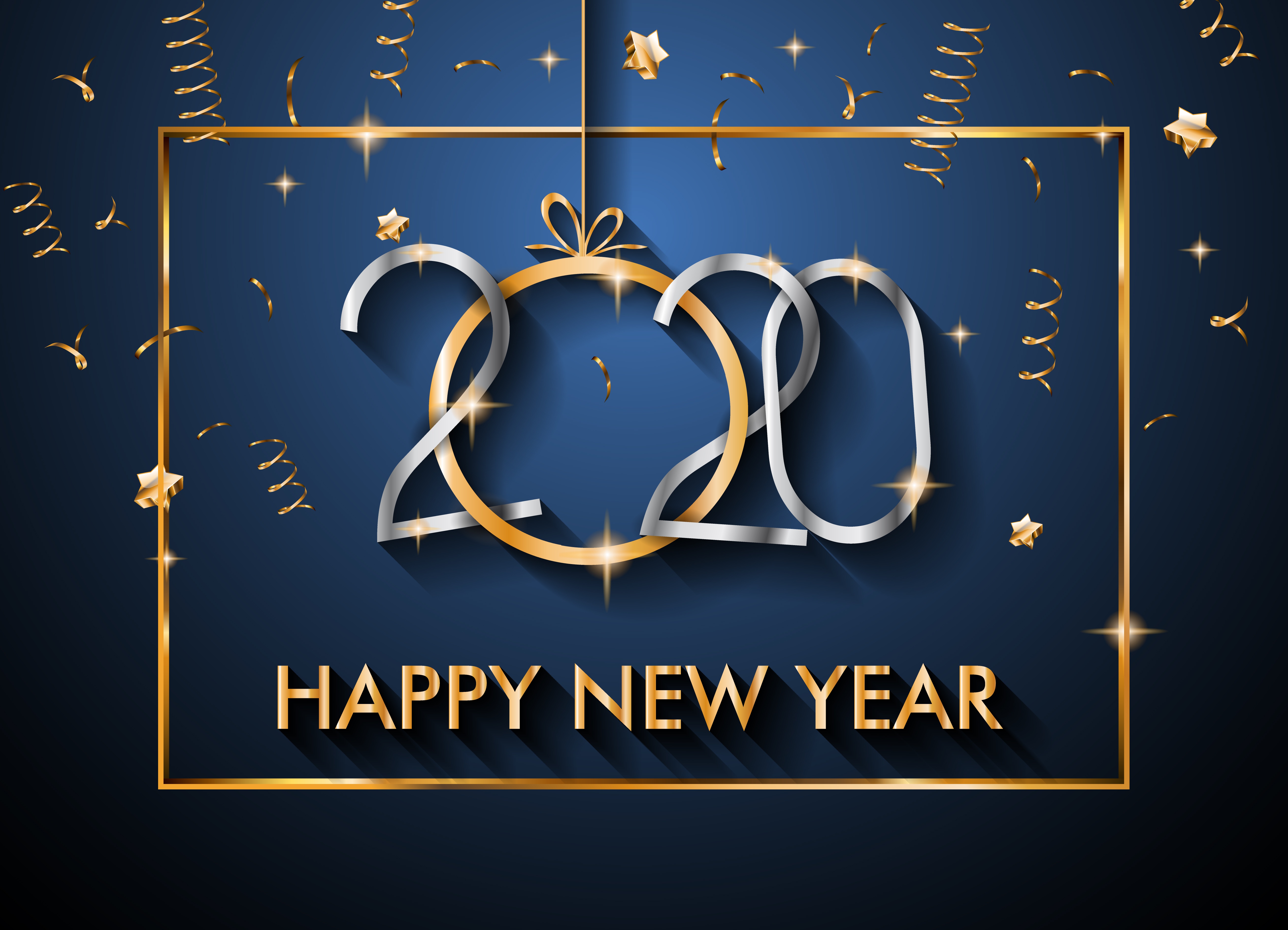 960624 Bild herunterladen feiertage, neujahr 2020, frohes neues jahr - Hintergrundbilder und Bildschirmschoner kostenlos