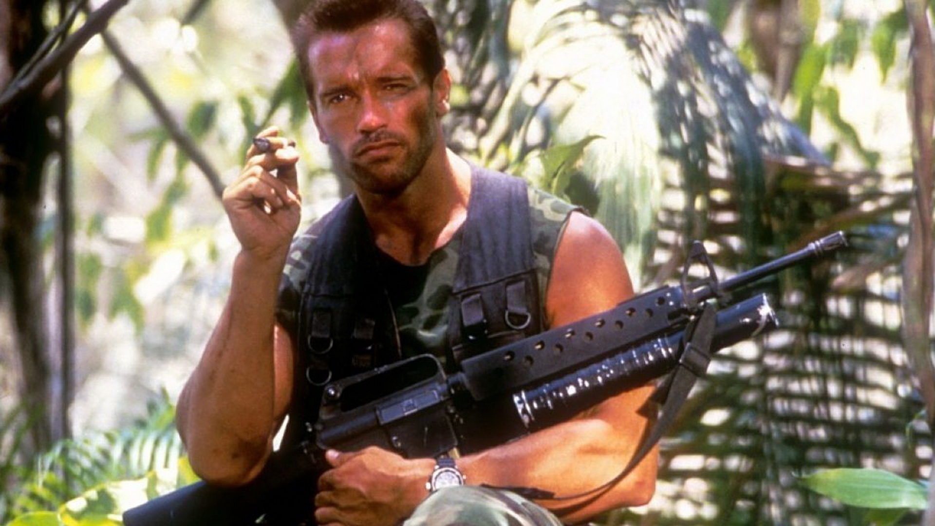 Handy-Wallpaper Arnold Schwarzenegger, Predator Upgrade, Filme kostenlos herunterladen.