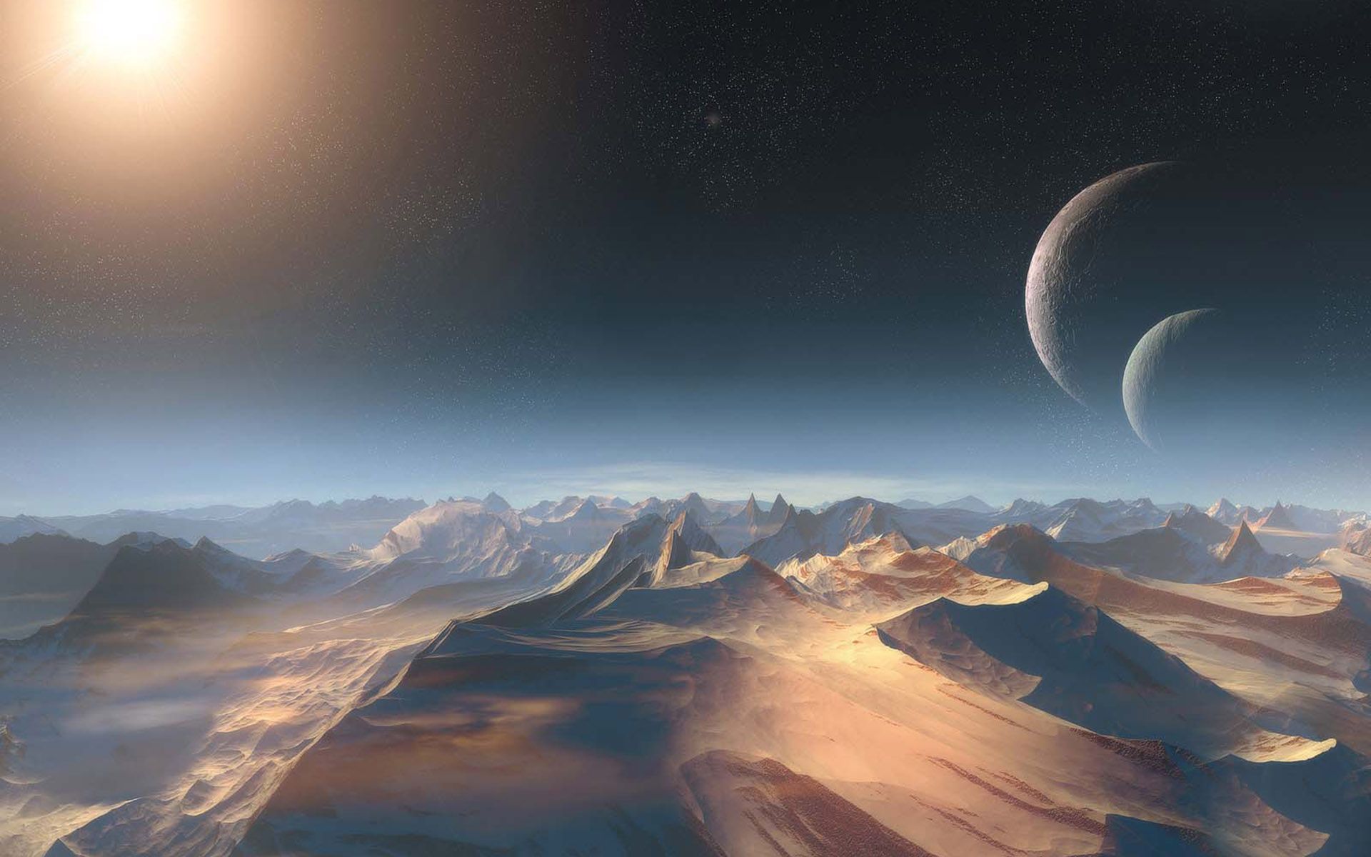 Free download wallpaper Landscape, Fantasy, Space, Sci Fi on your PC desktop