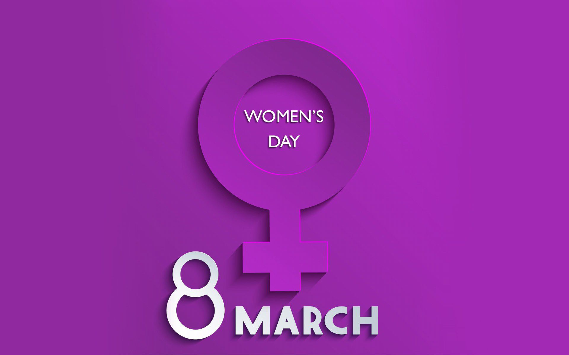 Handy-Wallpaper Feiertage, Lila, Symbol, Aussage, Internationaler Frauentag kostenlos herunterladen.
