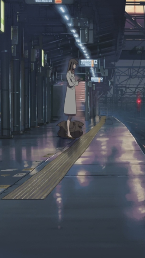 Baixar papel de parede para celular de Anime, Estação De Trem, Cinco Centímetros Por Segundo gratuito.