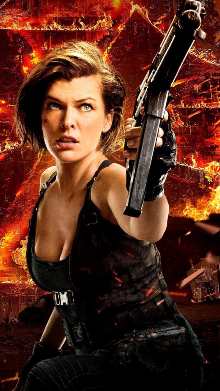 Descarga gratuita de fondo de pantalla para móvil de Milla Jovovich, Películas, Residente Demoníaco, Alicia (Resident Evil), Resident Evil: El Capítulo Final.
