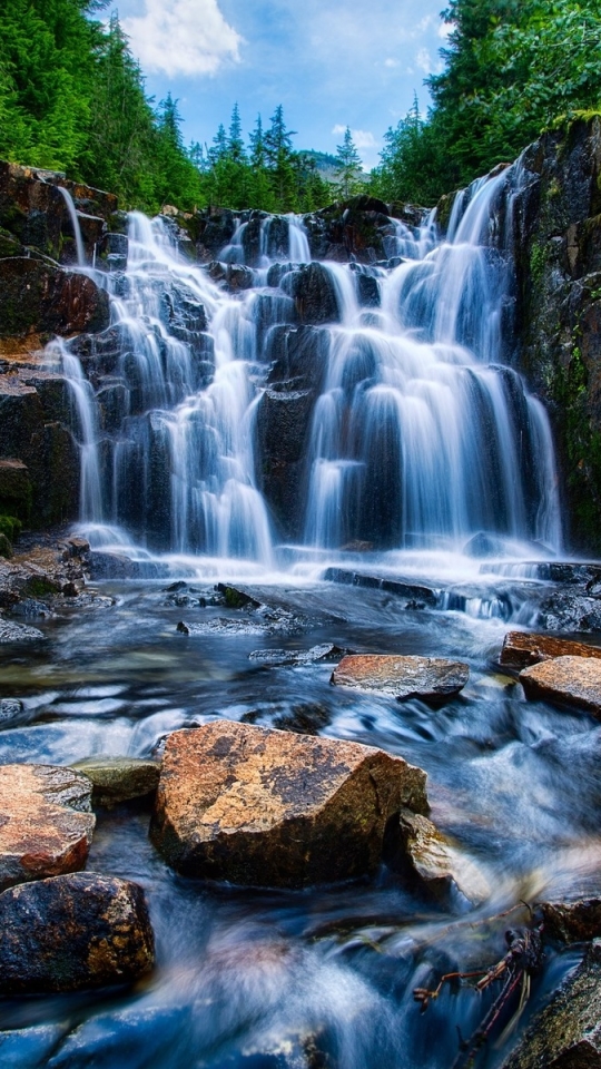 Baixar papel de parede para celular de Cachoeiras, Terra/natureza, Cachoeira gratuito.