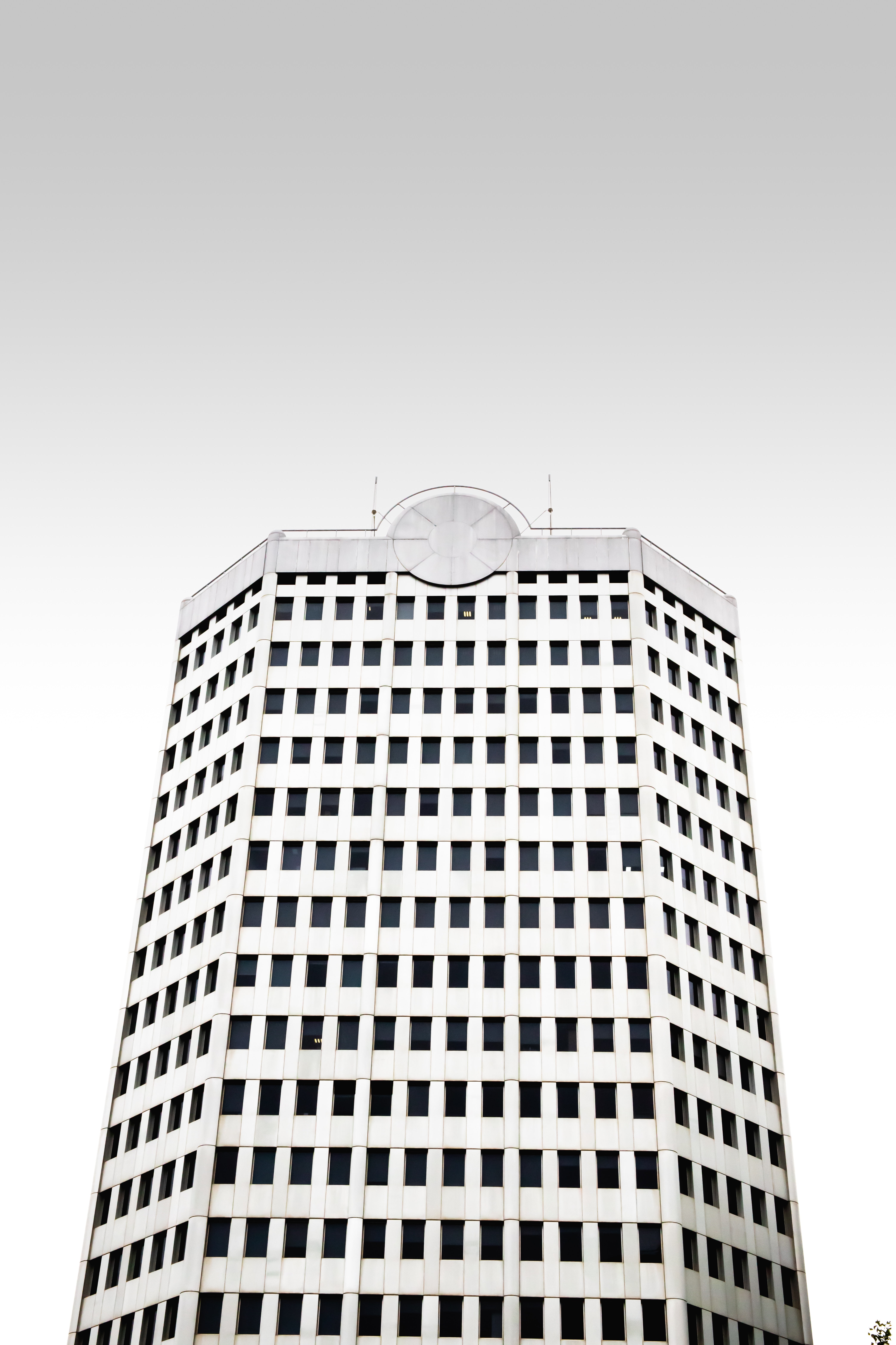 Download mobile wallpaper Building, Facade, Bottom View, Minimalism for free.