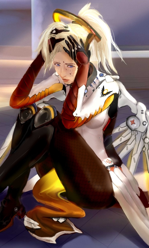 Download mobile wallpaper Overwatch, Video Game, Mercy (Overwatch) for free.