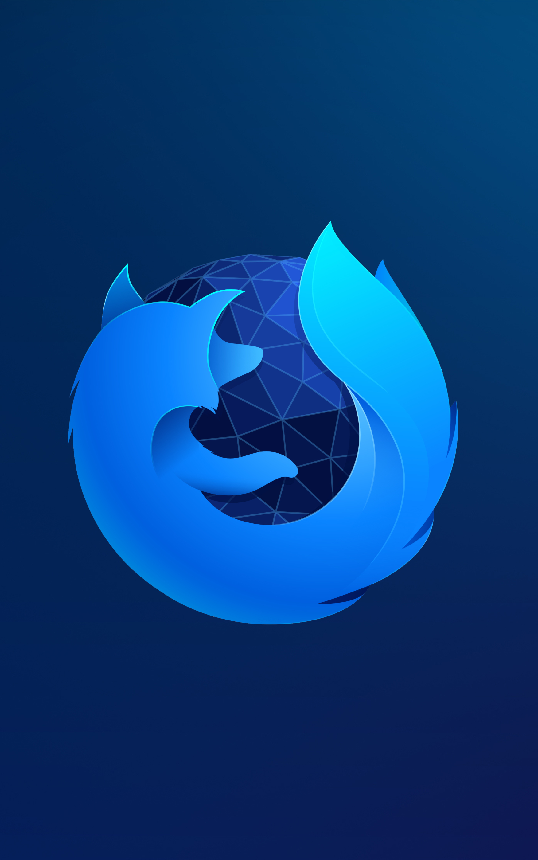 Скачати мобільні шпалери Синій, Технології, Логотип, Firefox безкоштовно.