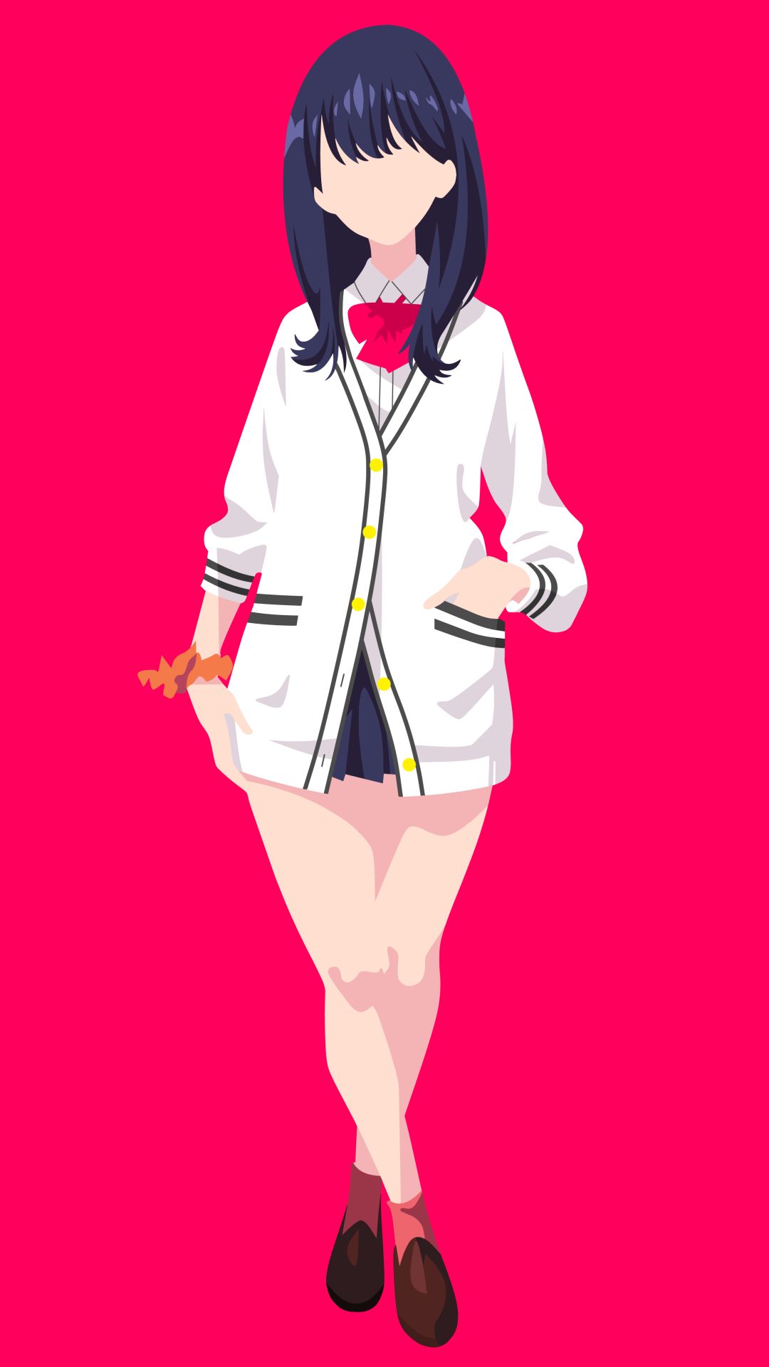 Baixar papel de parede para celular de Anime, Minimalista, Cabelo Azul, Rikka Takarada, Ssss Gridman gratuito.