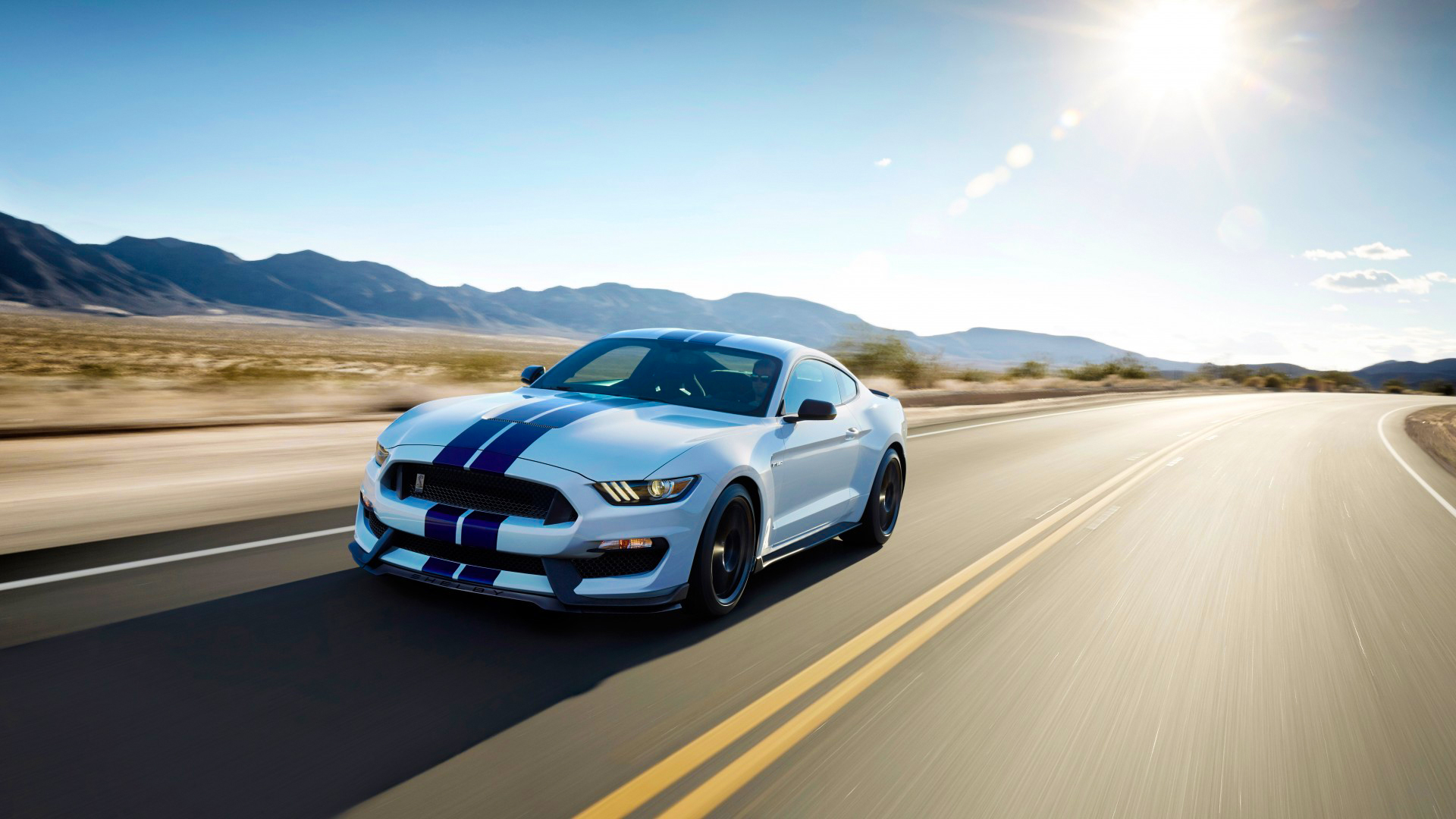 Free download wallpaper Ford, Road, Car, Muscle Car, Vehicles, White Car, Ford Mustang Shelby Gt350 on your PC desktop
