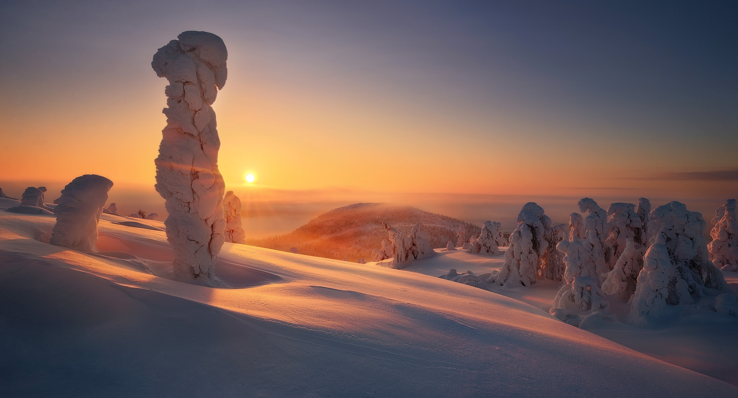 Baixe gratuitamente a imagem Paisagem, Inverno, Pôr Do Sol, Neve, Terra/natureza na área de trabalho do seu PC