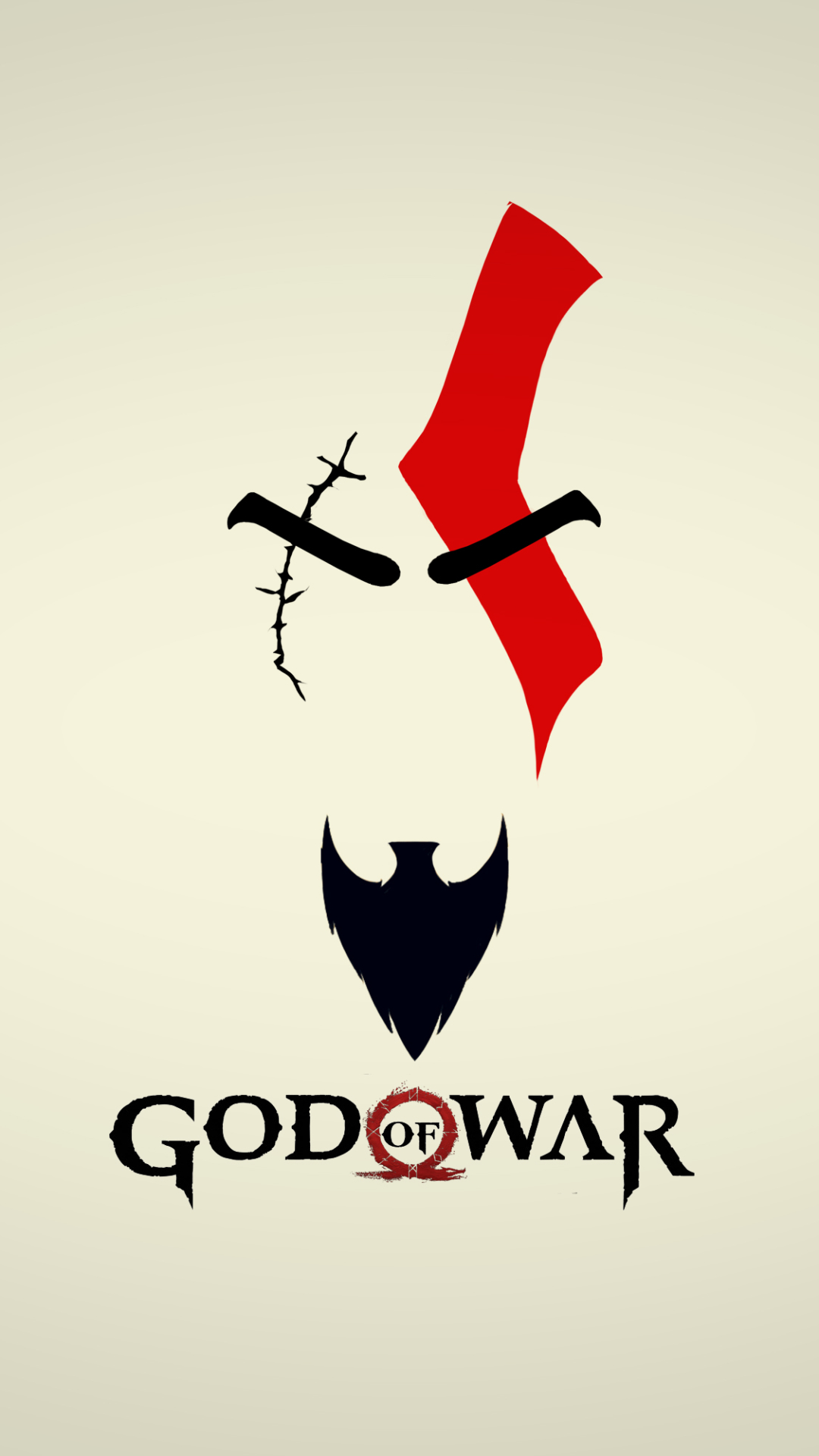 Download mobile wallpaper God Of War, Video Game, Minimalist for free.