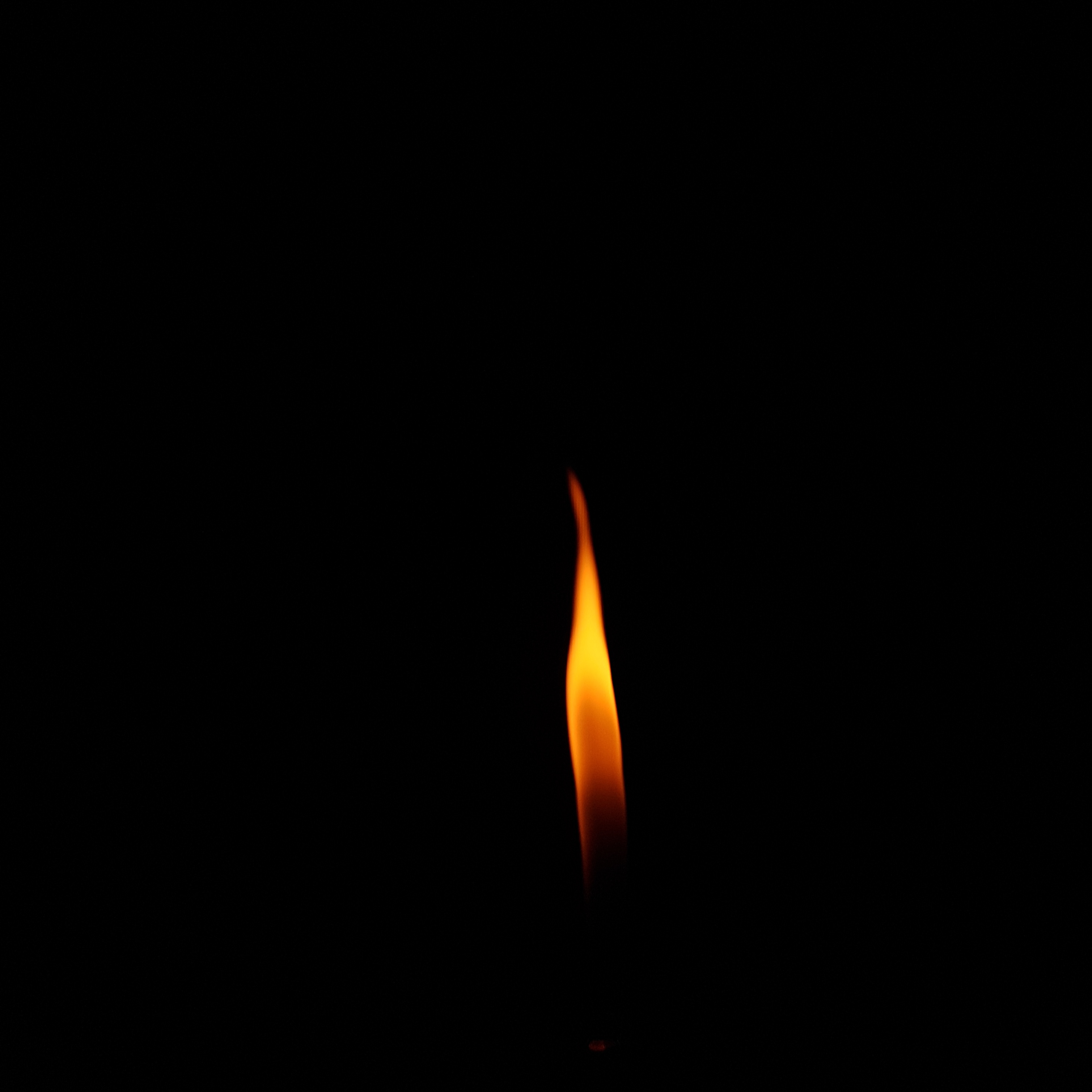 minimalism, flame, dark, fire, candle Full HD