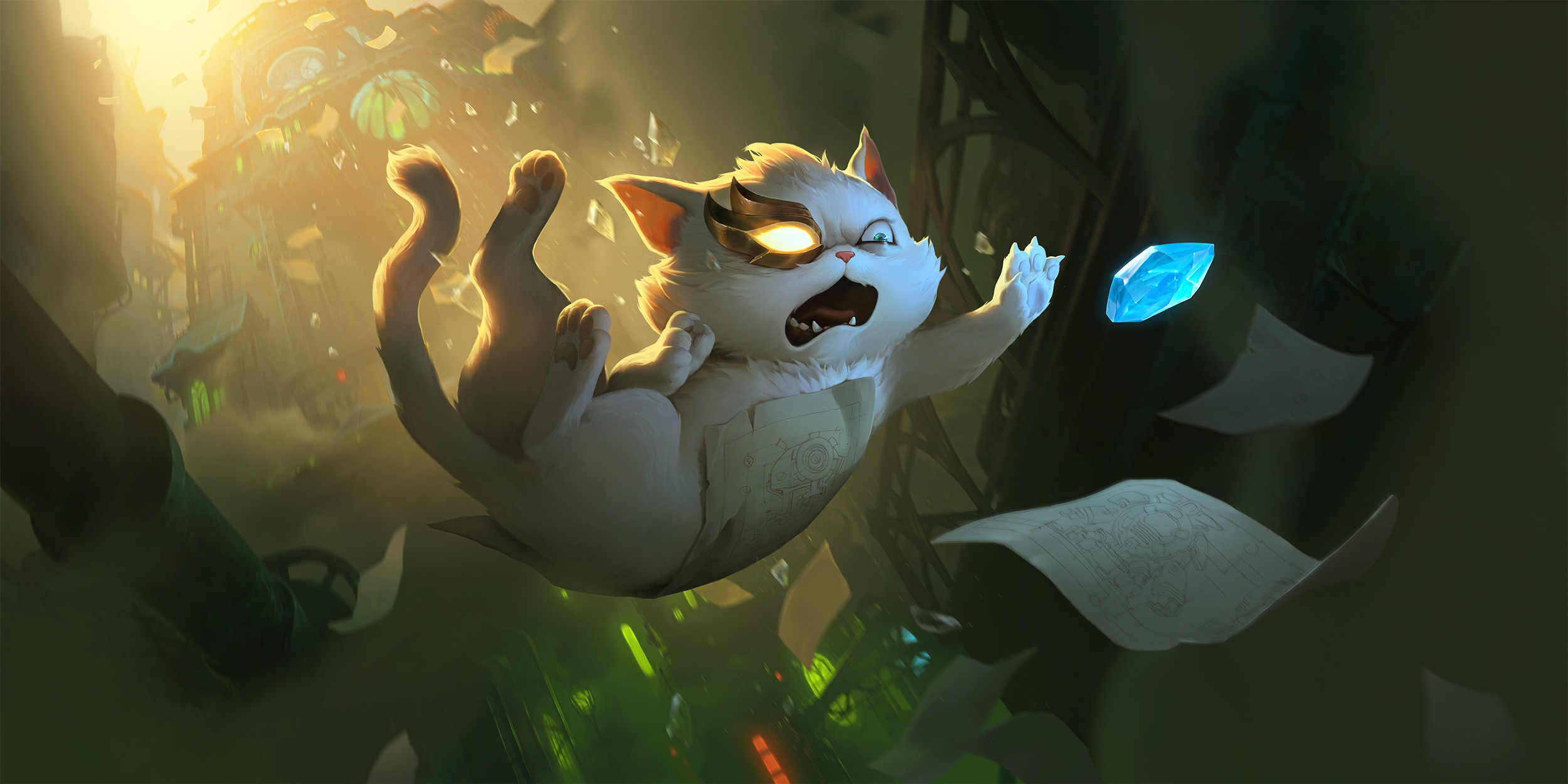 Download mobile wallpaper Cat, Video Game, Legends Of Runeterra for free.