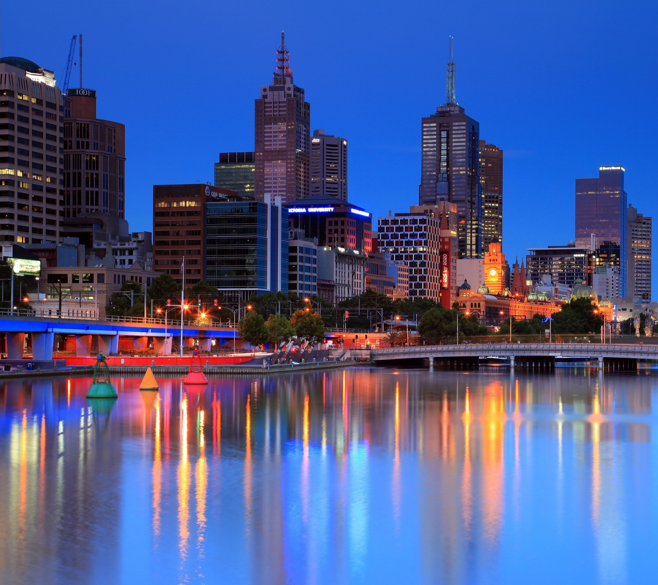 Скачать картинку Города, Мельбурн, Сделано Человеком в телефон бесплатно.