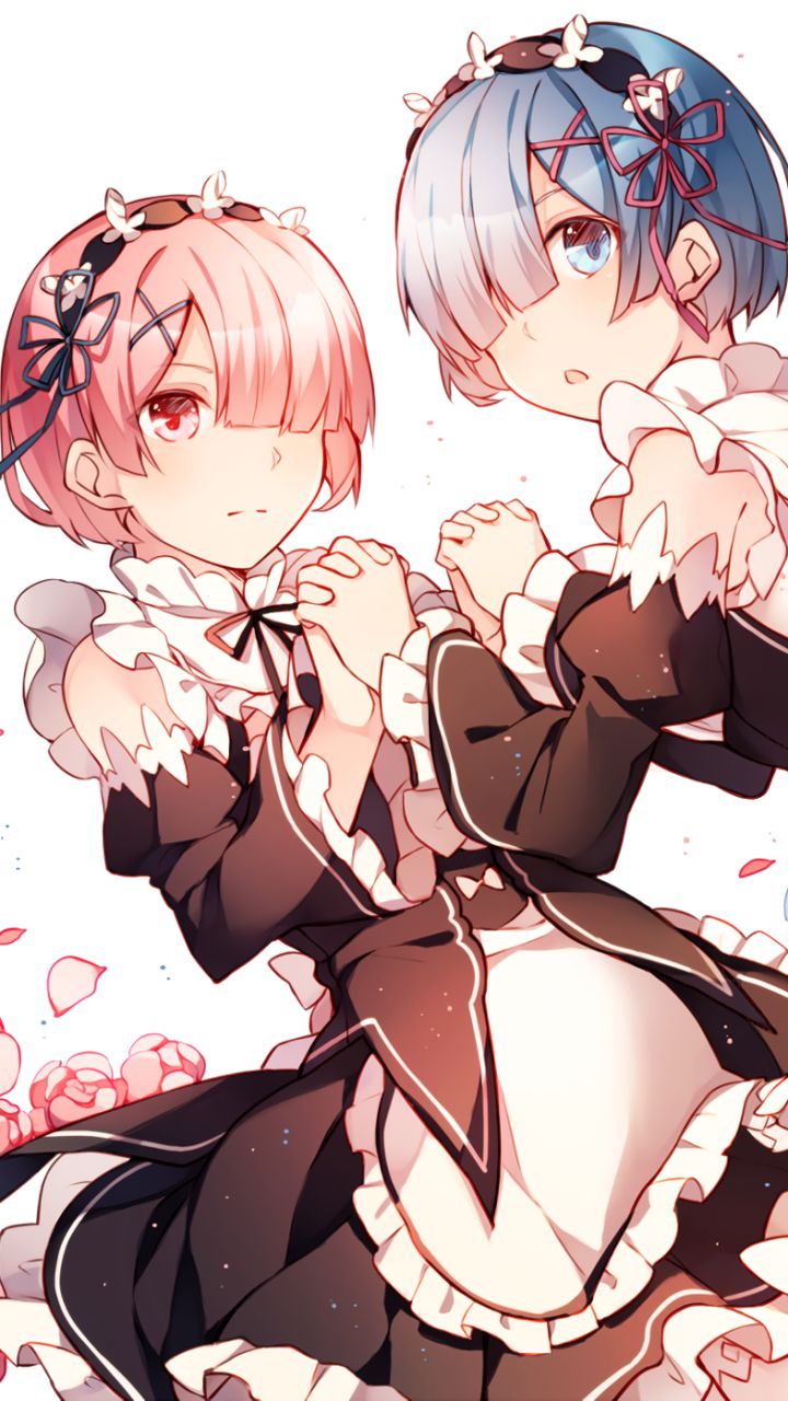 Handy-Wallpaper Animes, Re:zero Das Leben In Einer Anderen Welt Beginnen, Widder (Re:zero), Rem (Re: Null) kostenlos herunterladen.