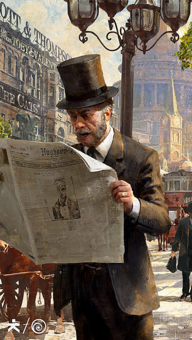 anno 1800, video game, newspaper, street