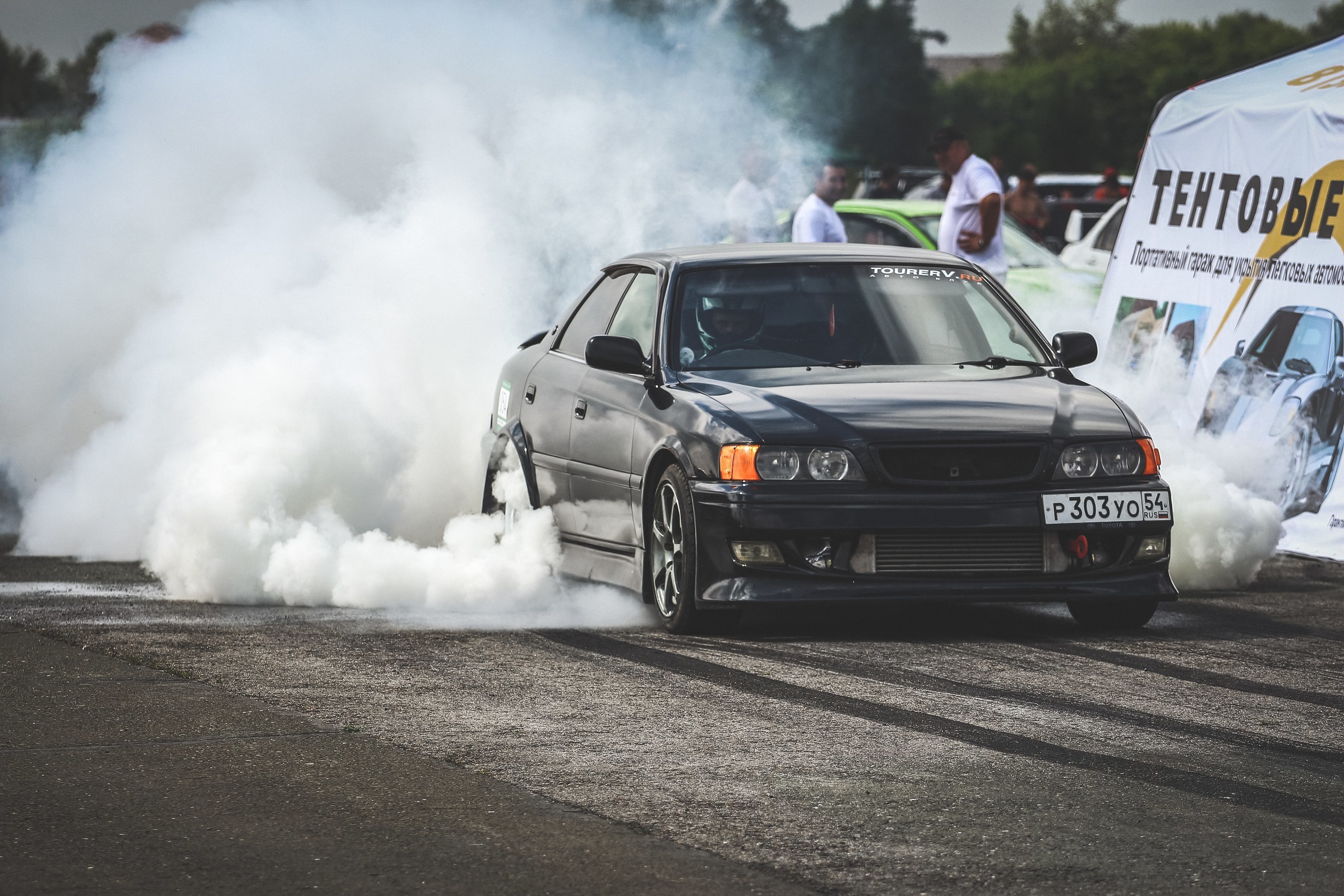 cars, drift, toyota, side view, chaser