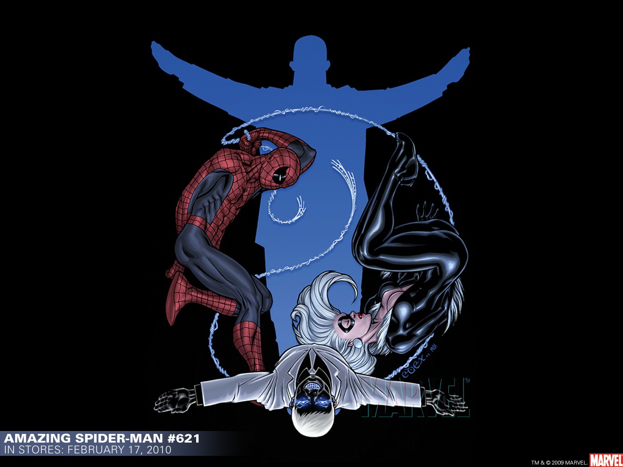 Handy-Wallpaper Comics, The Amazing Spider Man, Schwarze Katze (Marvel Comics), Spider Man kostenlos herunterladen.