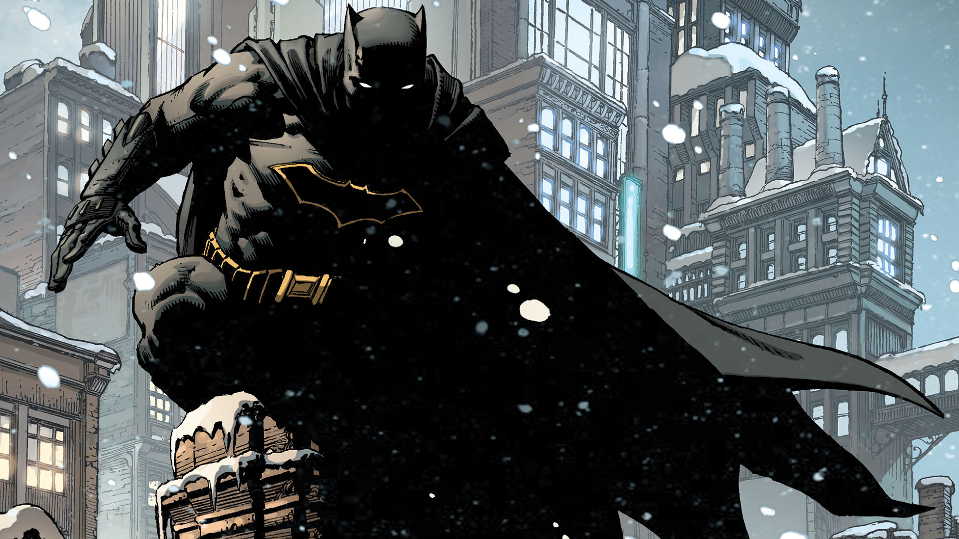 Download mobile wallpaper Batman, Snow, Christmas, Comics, Dc Comics for free.