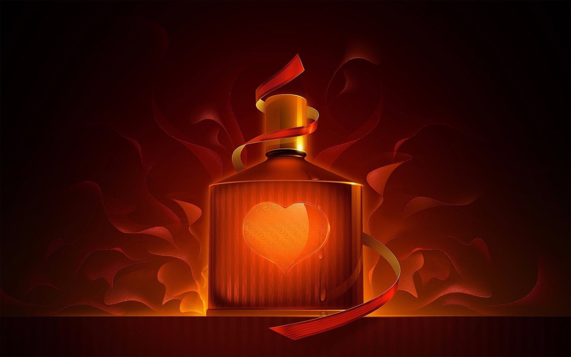 805235 baixar papel de parede artistico, amor, chamas, coração, perfume - protetores de tela e imagens gratuitamente