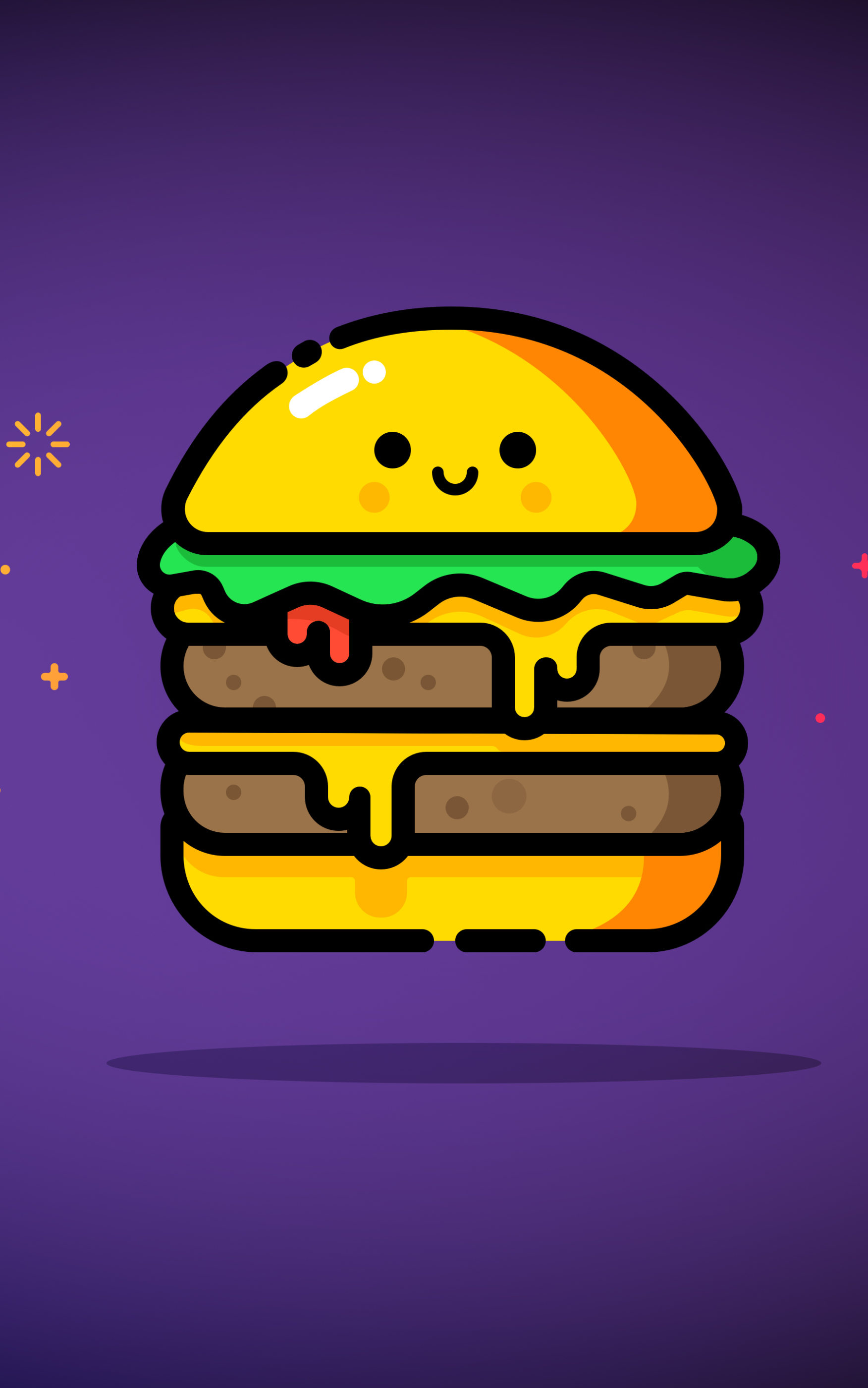 Download mobile wallpaper Food, Burger, Minimalist for free.